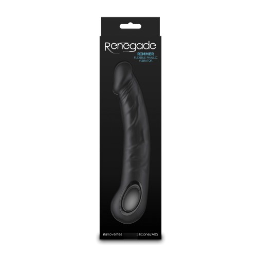 Dong Vibrador Resistente al Agua Renegade Rimmer - Negro