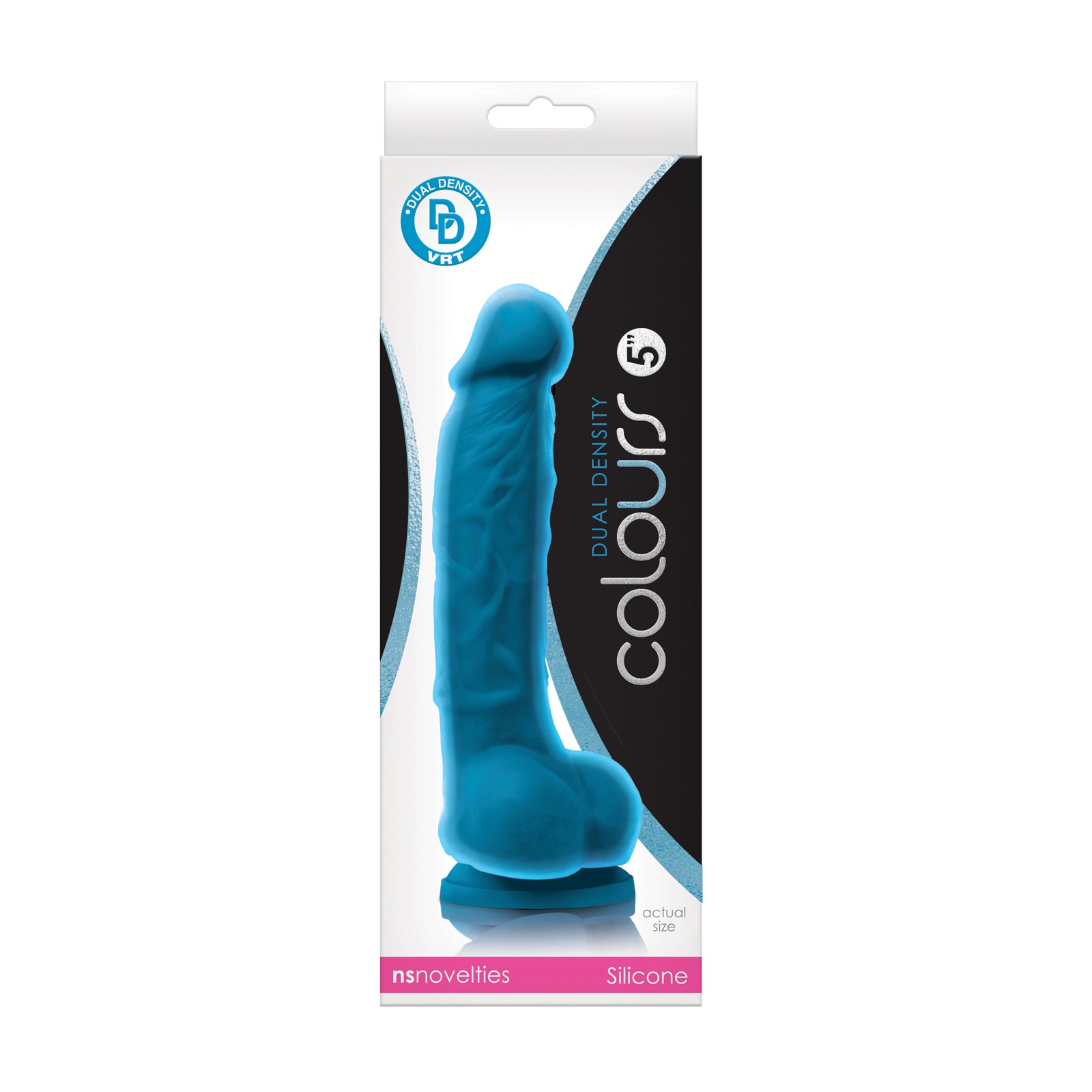 Colours Dual Density 5-Inch Dildo - Blue Fantasy Colours Dual Density 5-Inch Dildo - Blue Fantasy