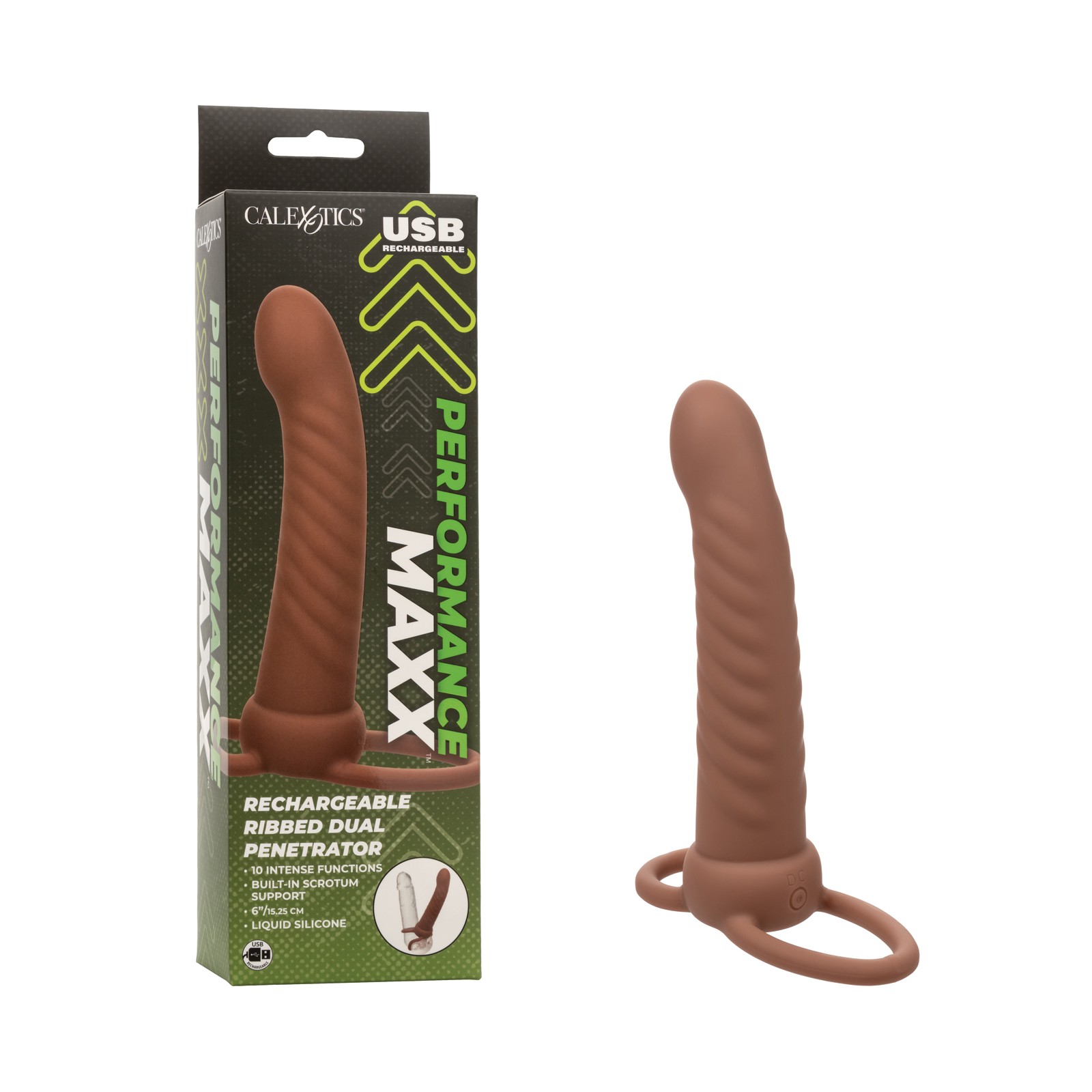 Performance Maxx Rechargeable Ribbed Dual Penetrator Performance Maxx Rechargeable Ribbed Dual Penetrator