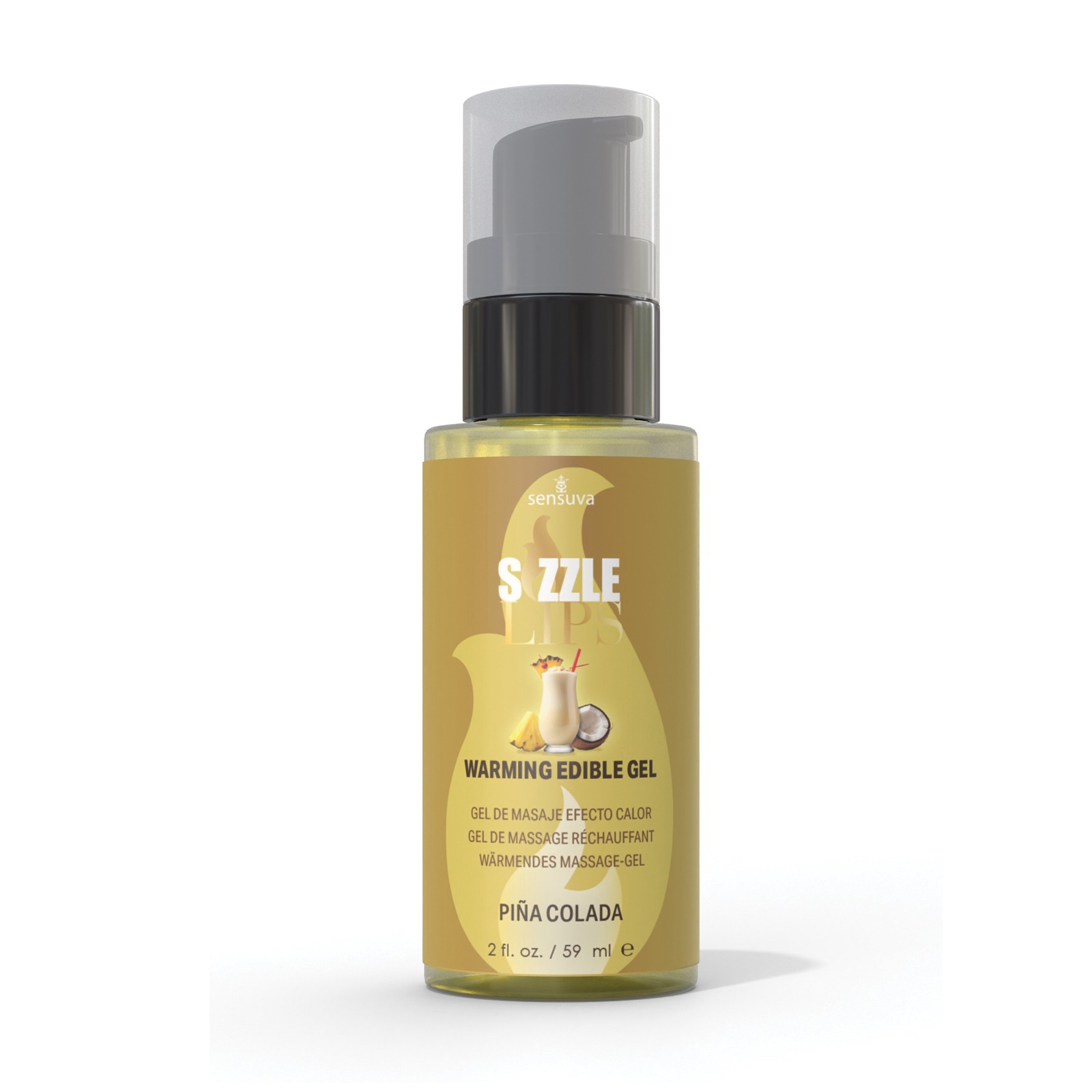 Sizzle Lips Gel Calentador - Pina Colada Sizzle Lips Gel Calentador - Pina Colada