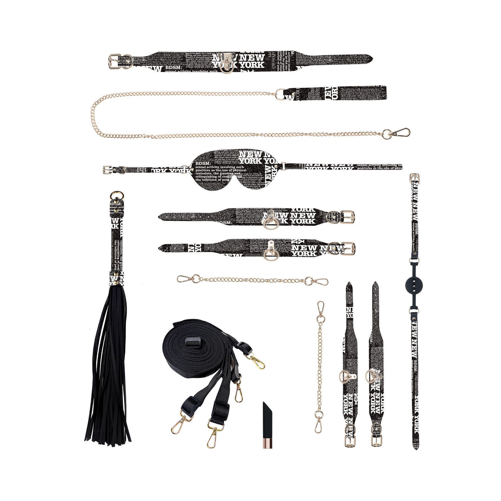 Shots Ouch! NY Collection Bondage Kit in Black Shots Ouch! NY Collection Bondage Kit in Black