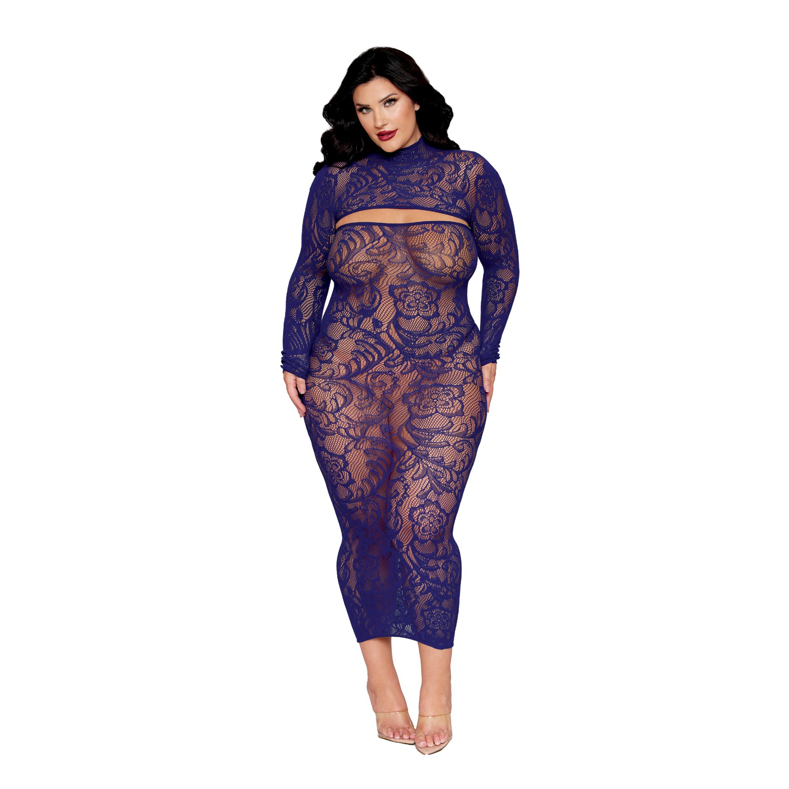 Floral Pattern Strapless Gown Set with Removable Shrug Floral Pattern Strapless Gown Set with Removable Shrug