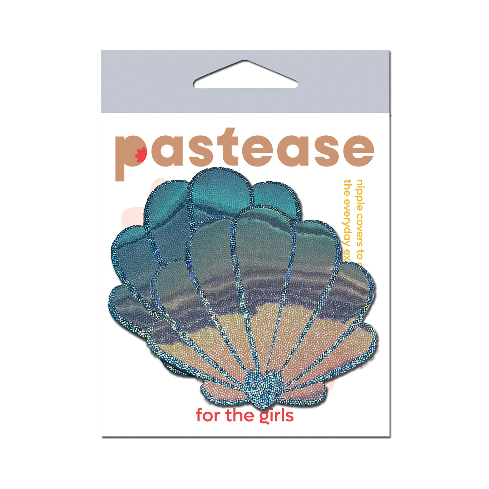 Pastease Opalescent Mermaid Shells Seafoam Blue O/S Pastease Opalescent Mermaid Shells Seafoam Blue O/S
