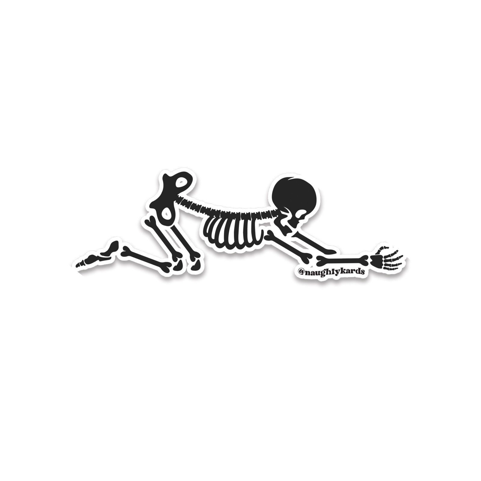 Halloween Bone Over Sticker Pack of 3 Halloween Bone Over Sticker Pack of 3
