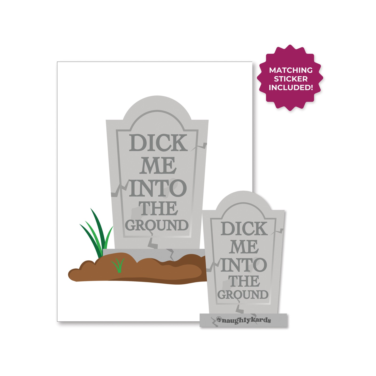 Halloween Greeting Card with Fun Sticker Halloween Greeting Card with Fun Sticker