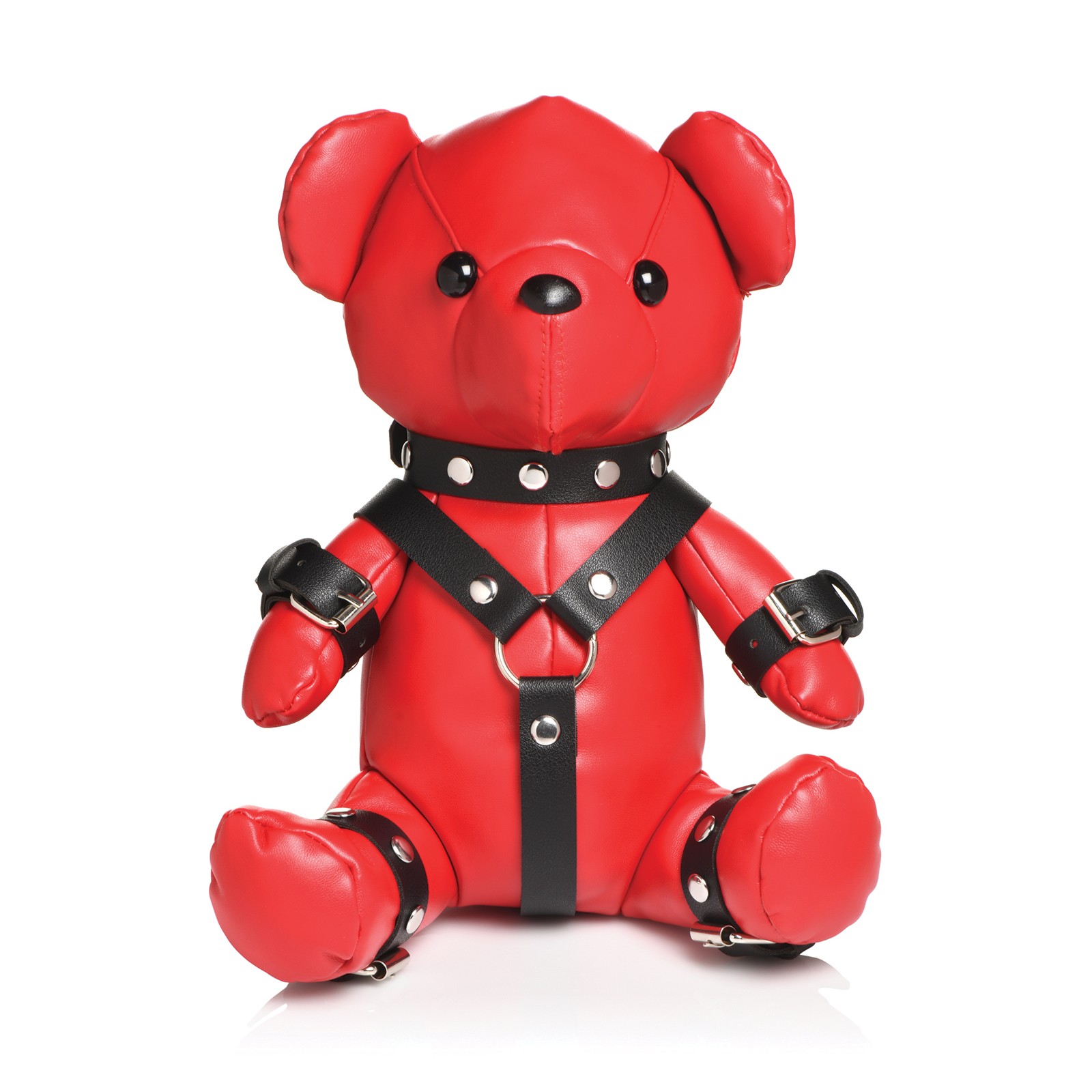 Master Series Red Gimp Bear - Edgy Charm Master Series Red Gimp Bear - Edgy Charm