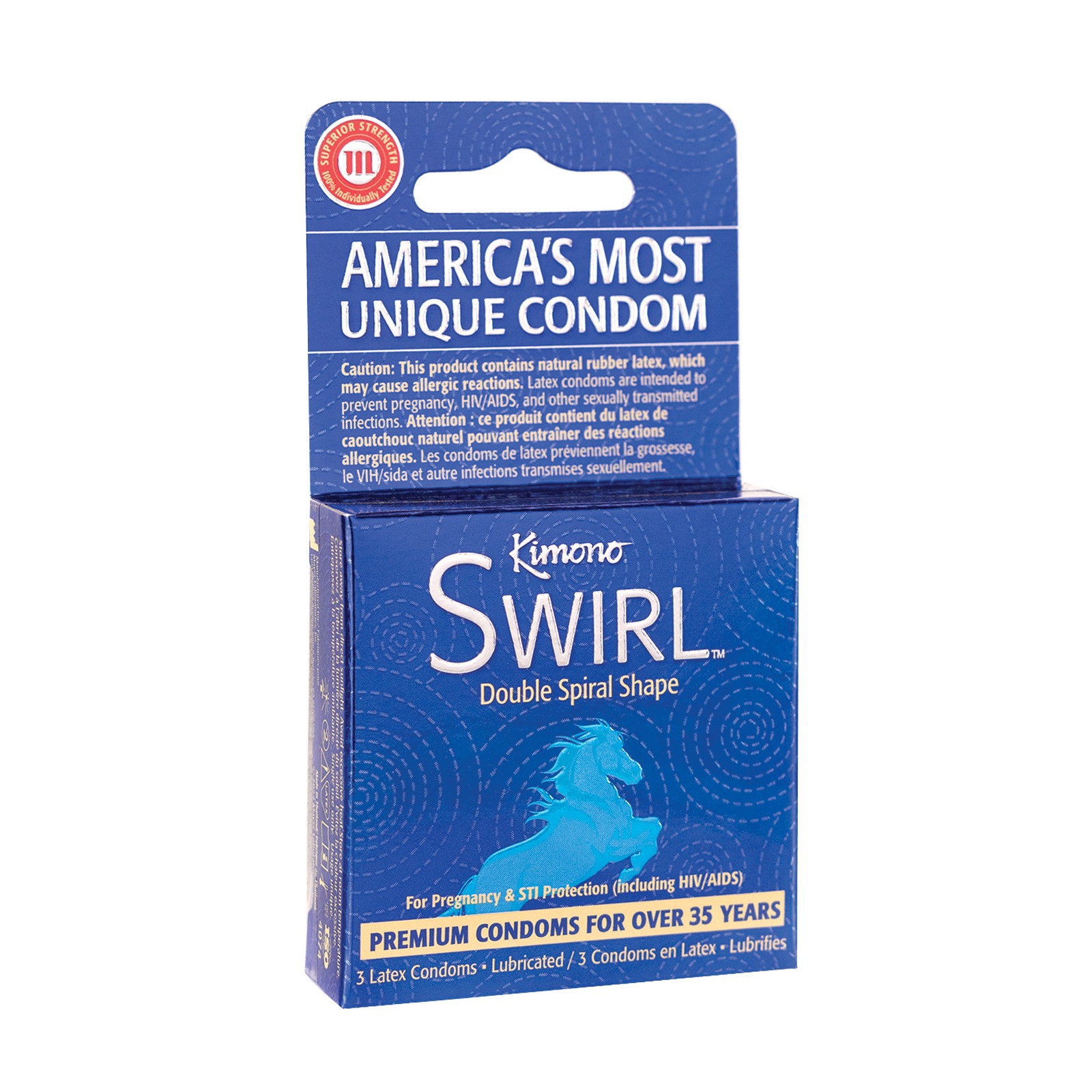 Condones Kimono Swirl Forma Doble Espiral Condones Kimono Swirl Forma Doble Espiral