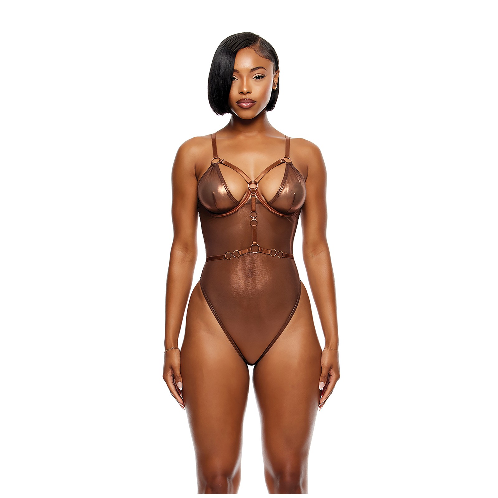 Liquid Metal Metallic Mesh Teddy for Seductive Nights Liquid Metal Metallic Mesh Teddy for Seductive Nights