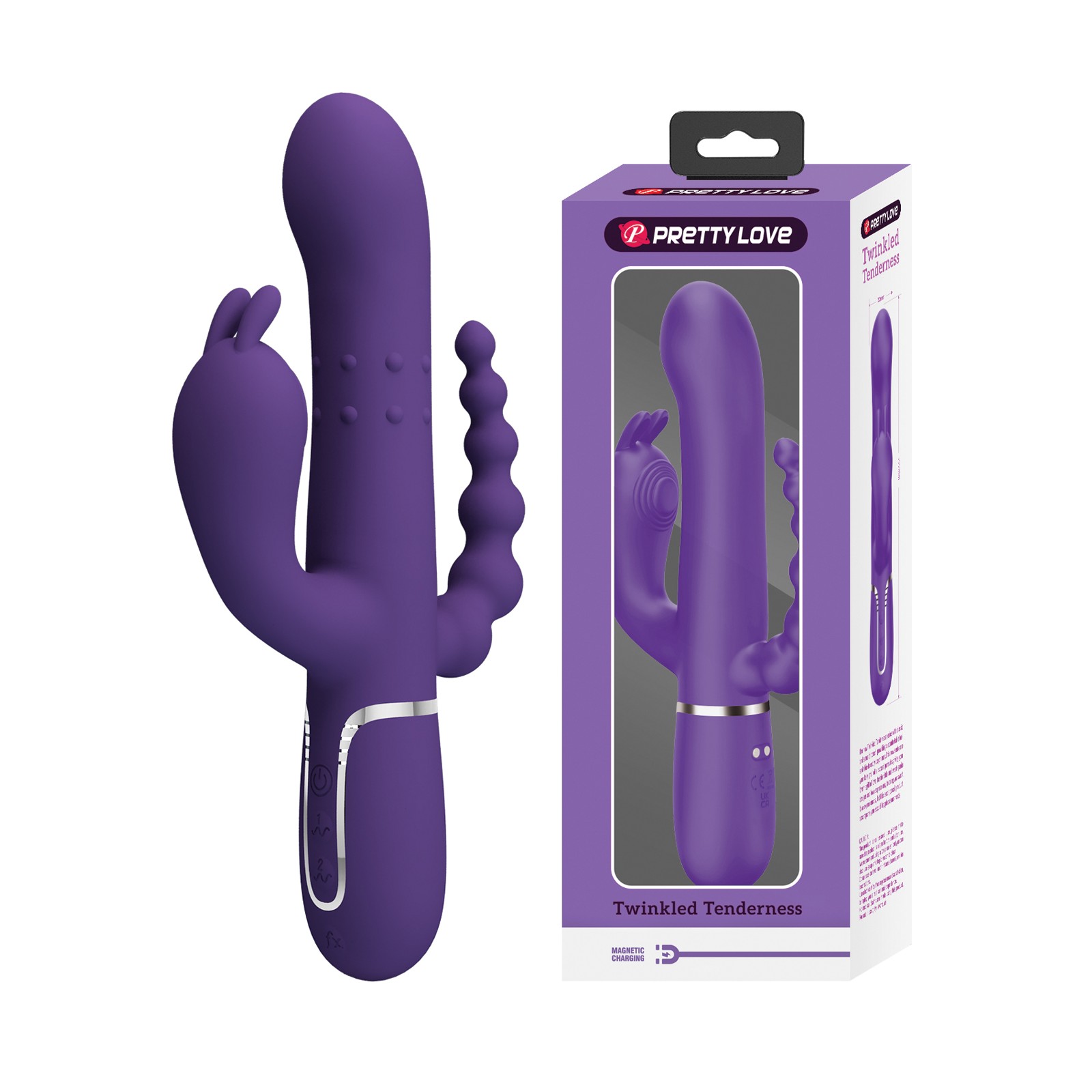 Pretty Love Cammy 4 in 1 Rabbit Vibrator - Purple Luxury Pretty Love Cammy 4 in 1 Rabbit Vibrator - Purple Luxury