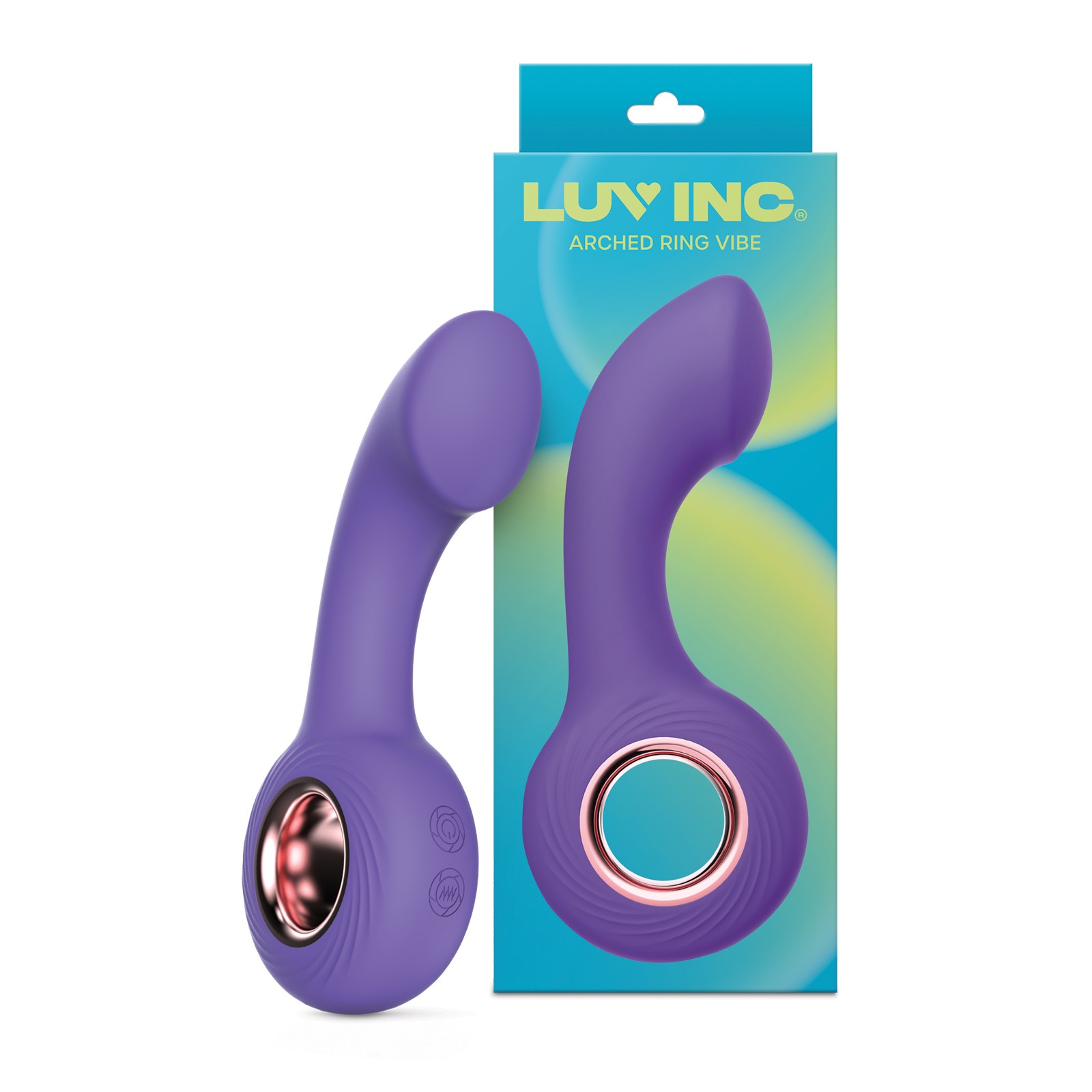 Luv Inc. Arched Ring Vibrator - Purple Luv Inc. Arched Ring Vibrator - Purple