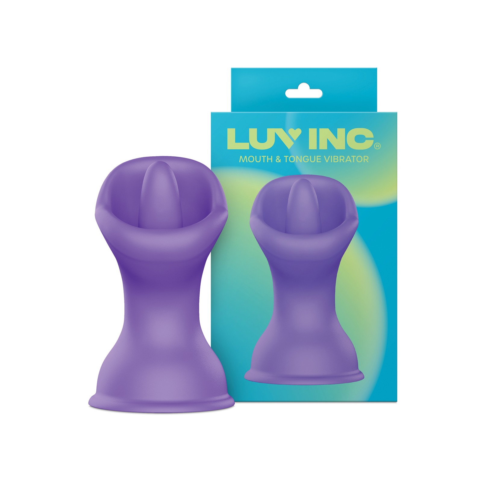 Luv Inc. Mouth & Tongue Suction Cup Vibrator - Purple Luv Inc. Mouth & Tongue Suction Cup Vibrator - Purple