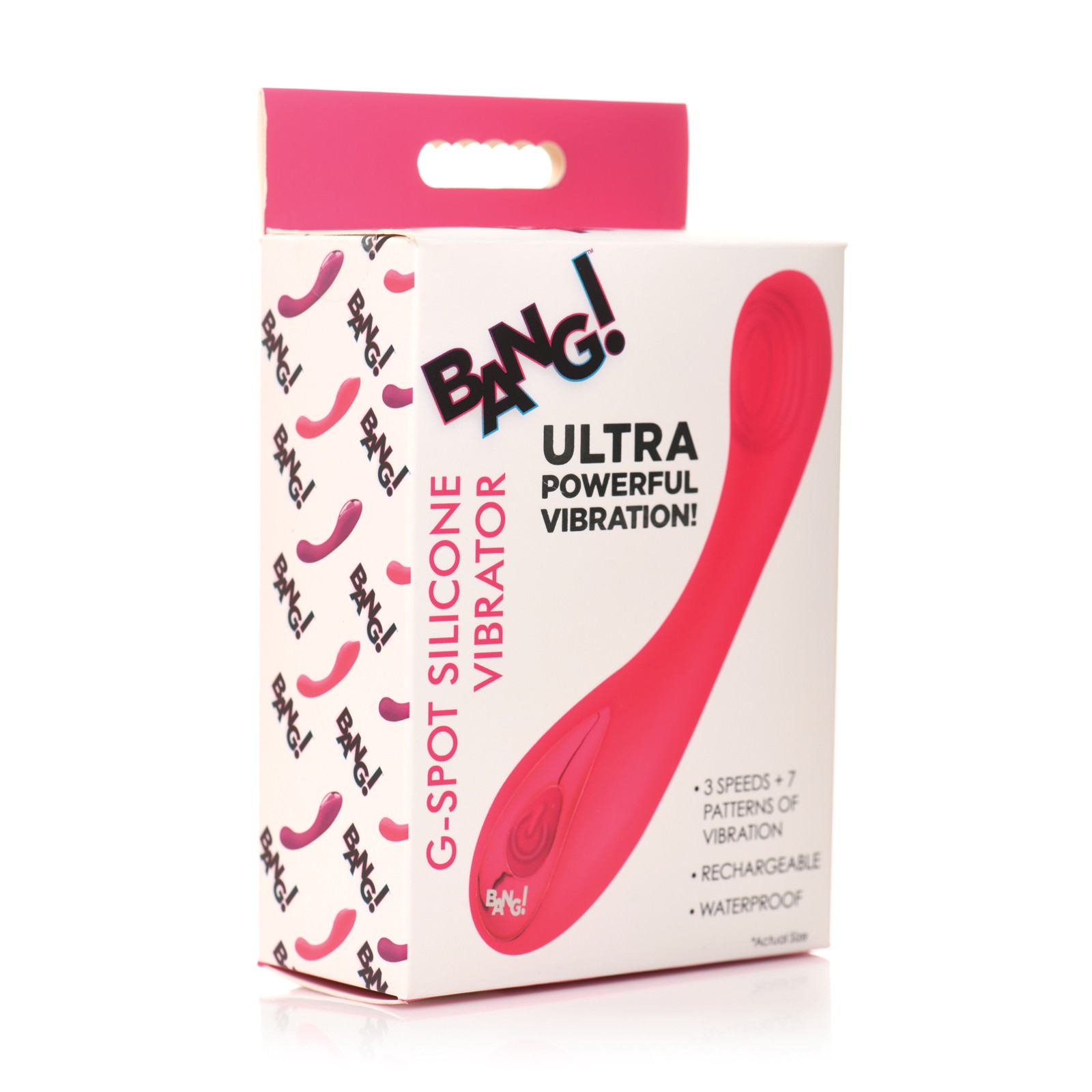 Bang G-Spot Silicone Vibrator Pink Bang G-Spot Silicone Vibrator Pink