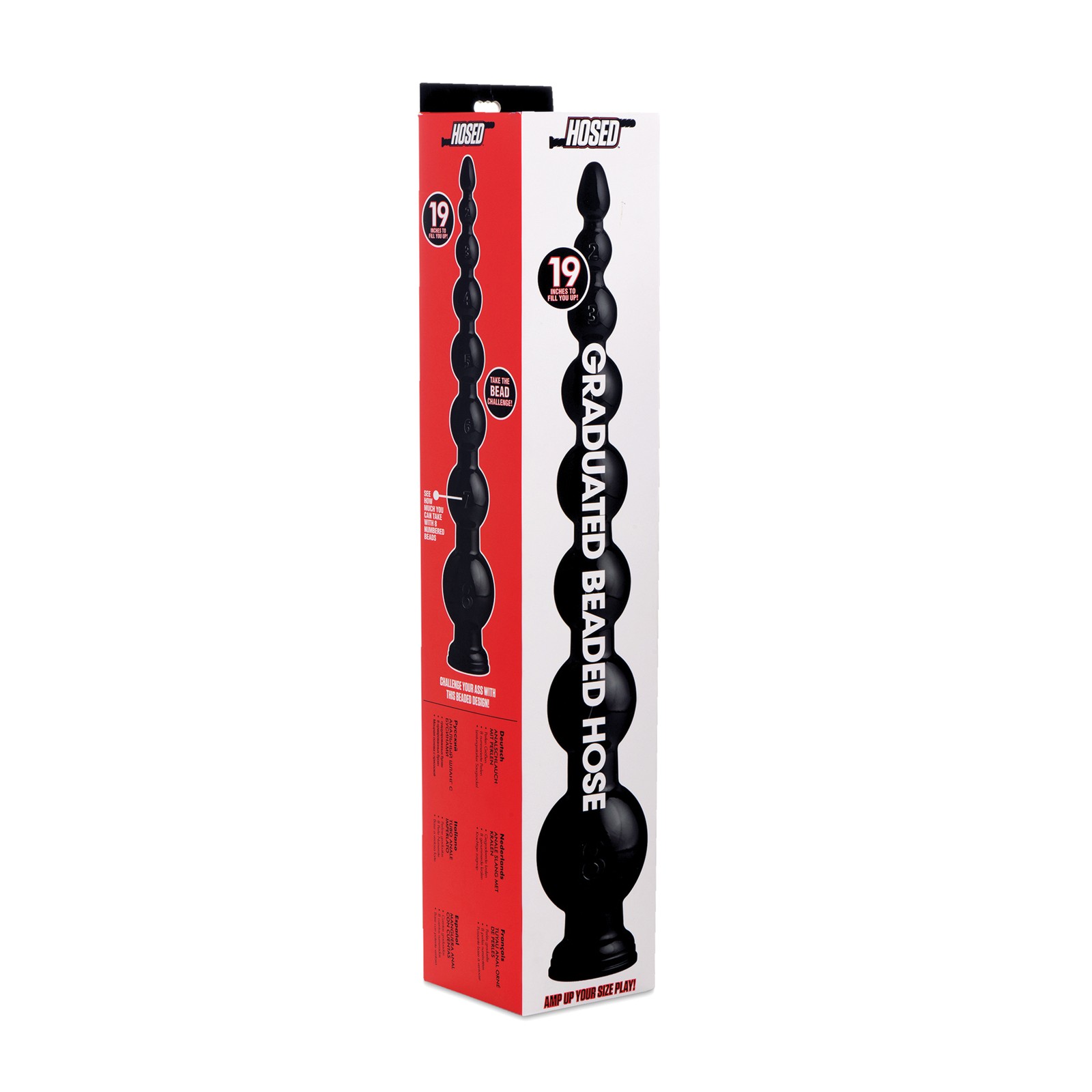 Hosed Graduated Bead Hose - 19 inches of Pleasure Hosed Graduated Bead Hose - 19 inches of Pleasure