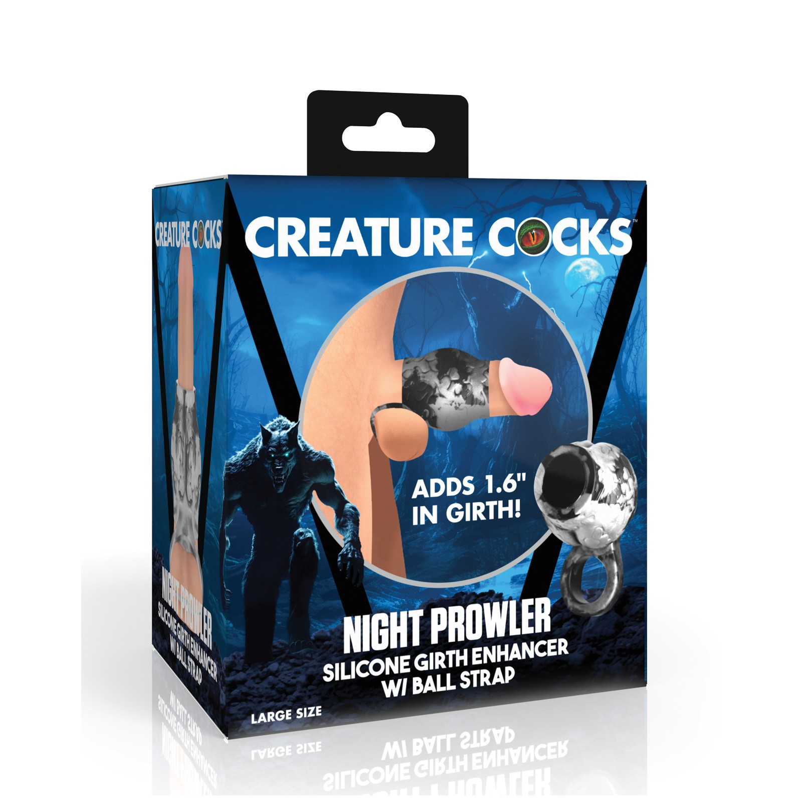 Night Prowler Silicone Penis Sleeve & Ball Stretcher Night Prowler Silicone Penis Sleeve & Ball Stretcher