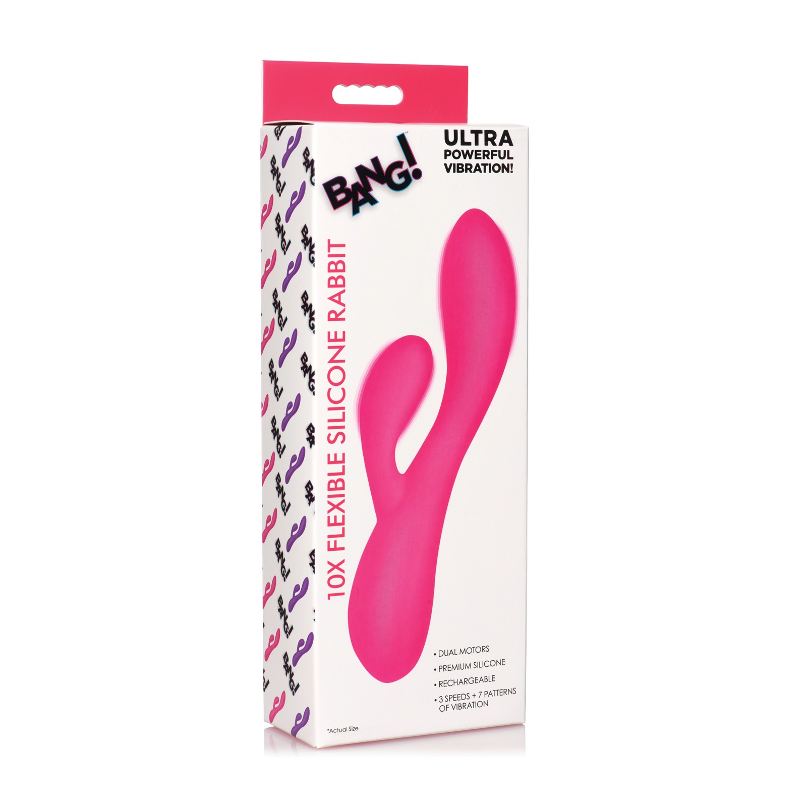 Conejo de Silicona Flexible Bang! 10X para Estimulación Máxima Conejo de Silicona Flexible Bang! 10X para Estimulación Máxima