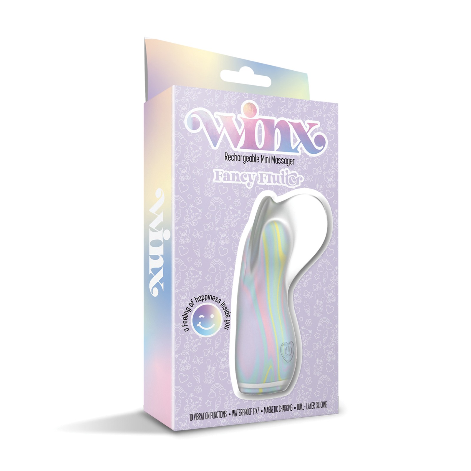 WINX Fancy Flutter Silicone Vibrator Multi-Color WINX Fancy Flutter Silicone Vibrator Multi-Color