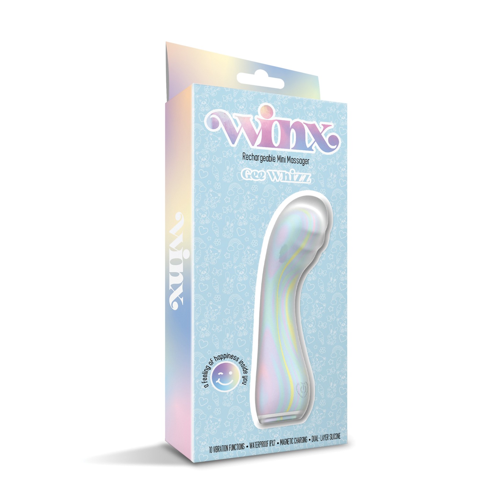 Vibrador de Silicona Squishy WINX Gee Whiz Multicolor Vibrador de Silicona Squishy WINX Gee Whiz Multicolor