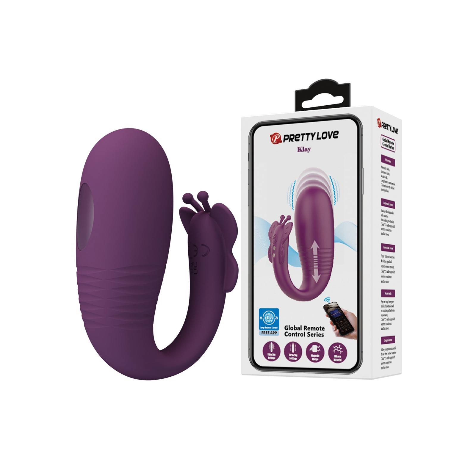 Pretty Love Klay App-Enabled Vibrator - Innovative Pleasure Pretty Love Klay App-Enabled Vibrator - Innovative Pleasure