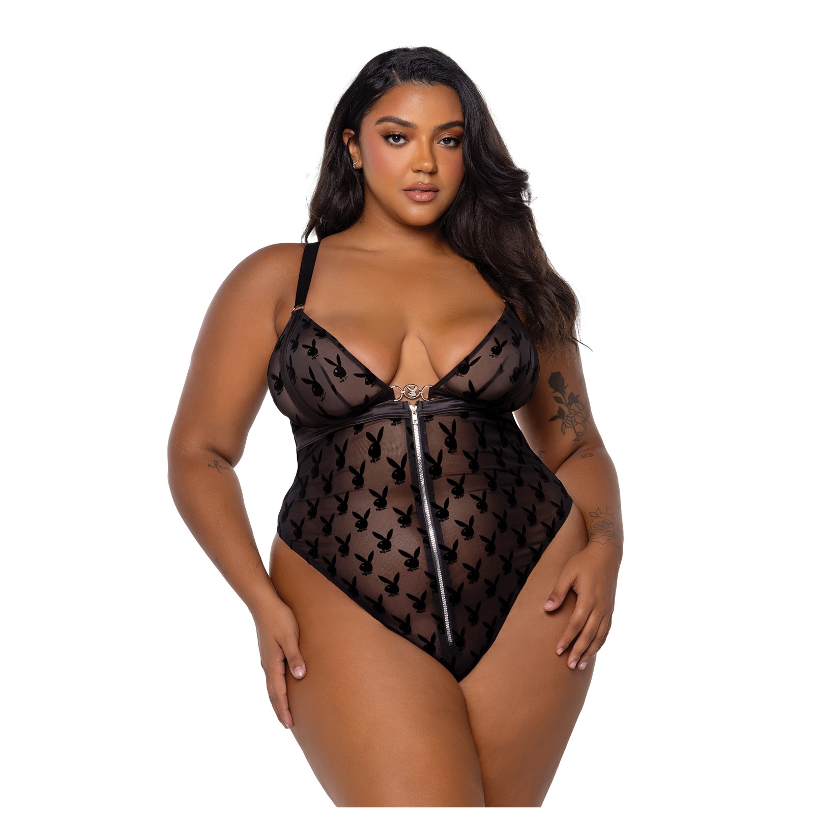 Teddy Charm de Conejita Playboy Negro 1X Teddy Charm de Conejita Playboy Negro 1X