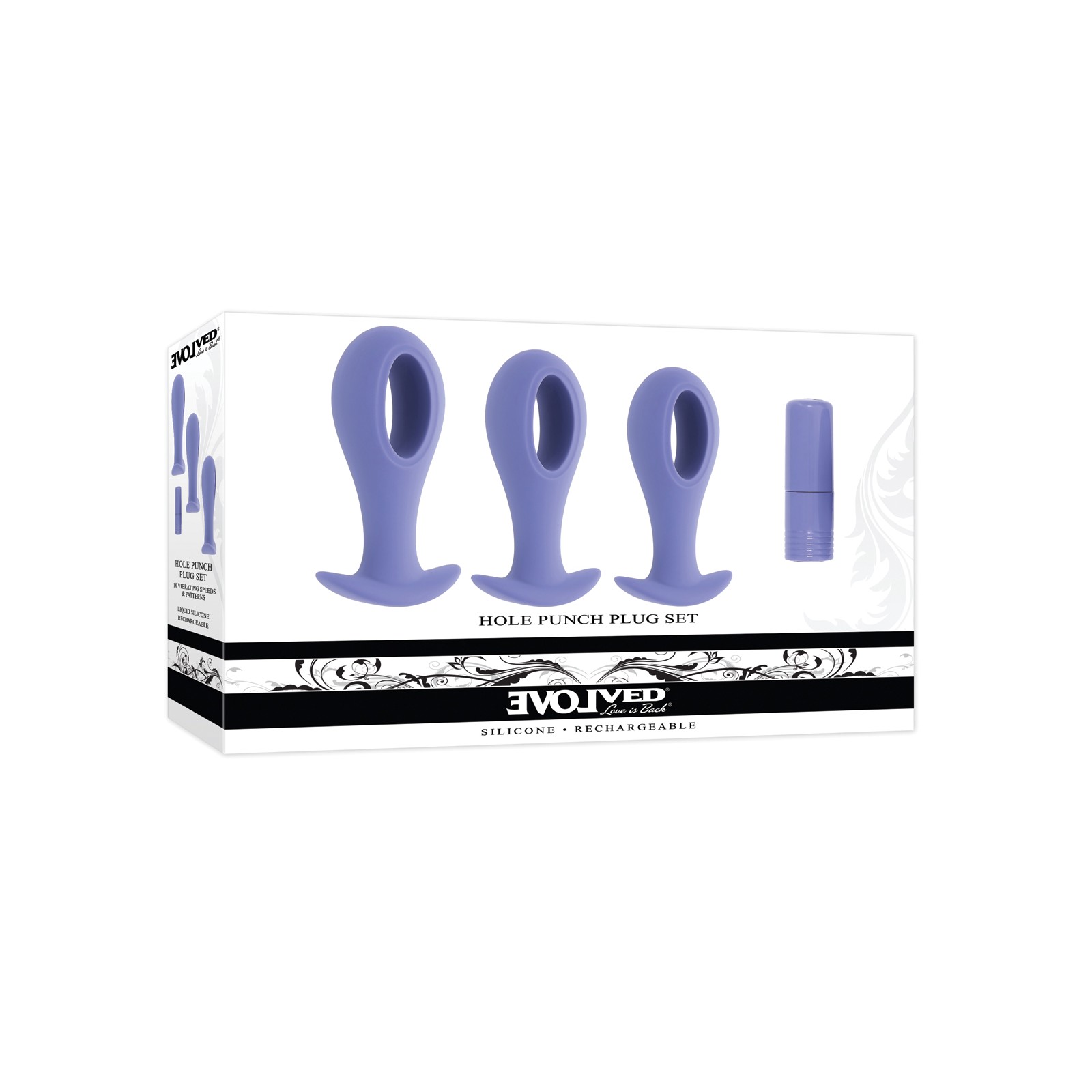 Evolved Hole Punch Anal Plug Set - Purple Evolved Hole Punch Anal Plug Set - Purple