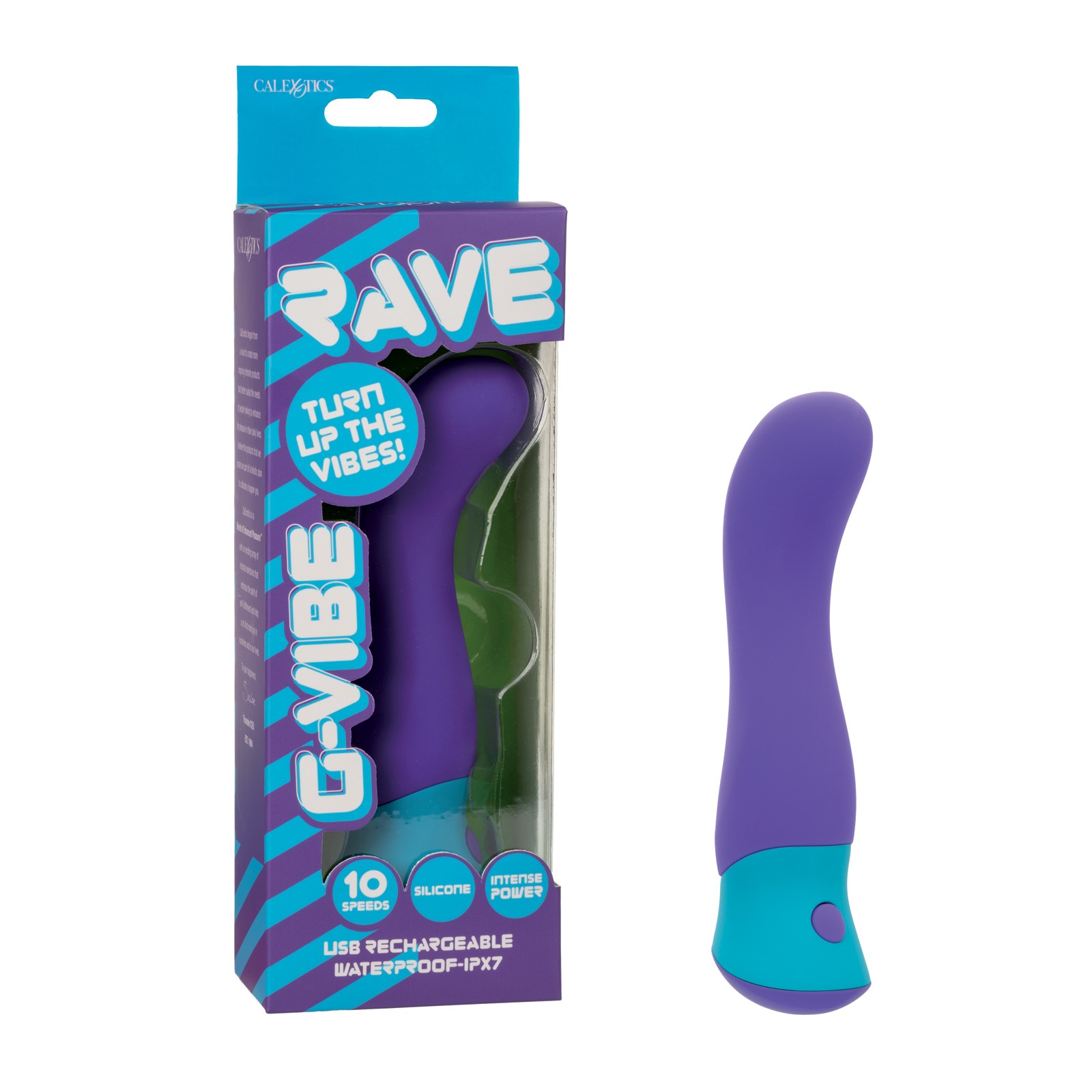 Masajeador Curvado Rave G-Vibe Púrpura Azul Masajeador Curvado Rave G-Vibe Púrpura Azul