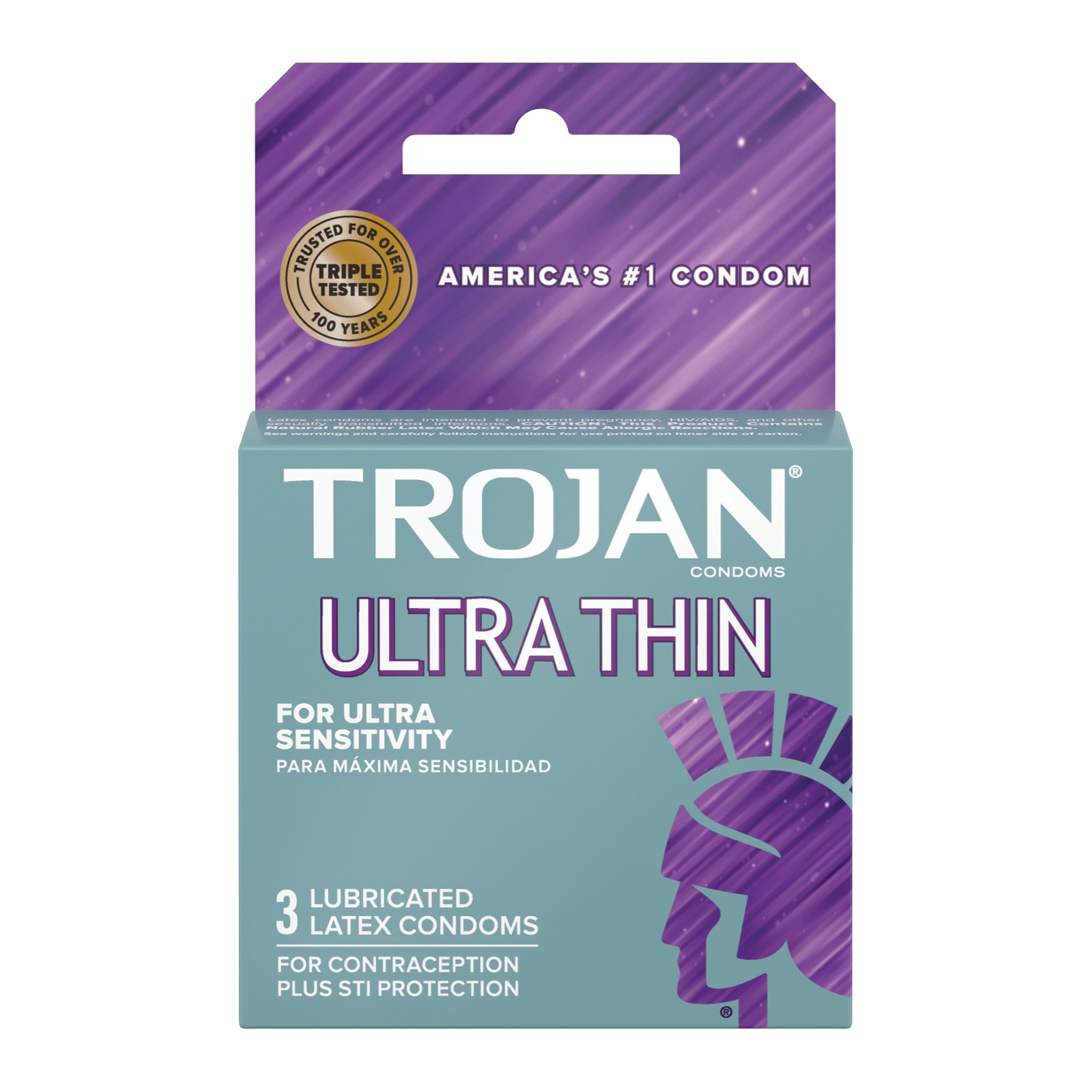 Preservativos Trojan Ultra Finos Lubricados - Caja de 3 Preservativos Trojan Ultra Finos Lubricados - Caja de 3