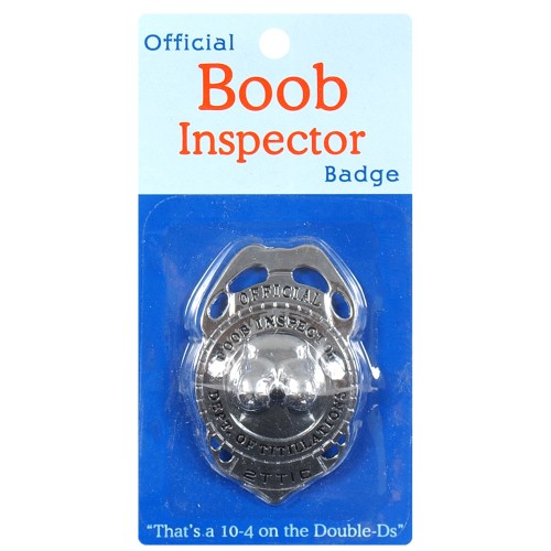 Insignia de Inspector de Pechos Oficial Divertida