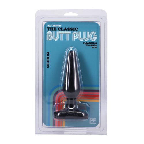 Classic Medium Butt Plug Black