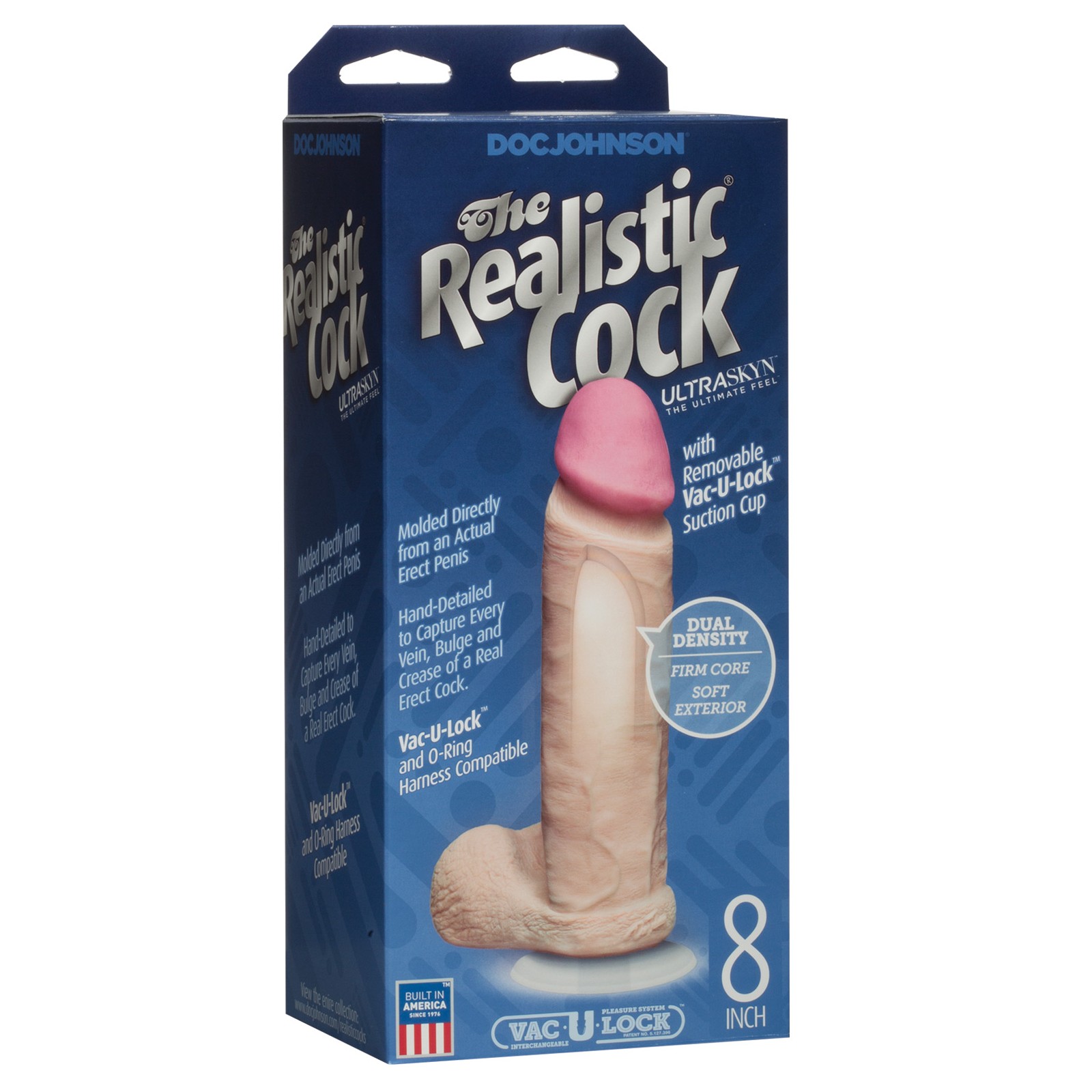 Realistic 8 inch Ultraskyn Cock with Balls Realistic 8 inch Ultraskyn Cock with Balls