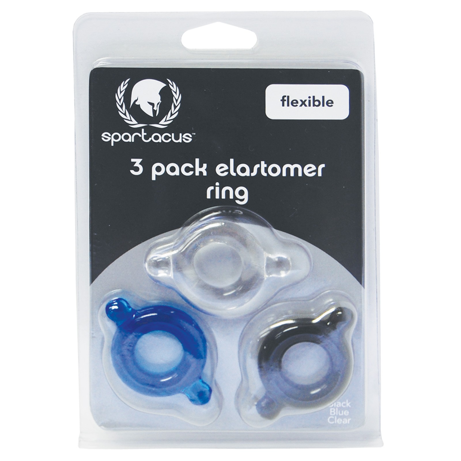 Spartacus Elastomer Cock Ring Set of 3 Spartacus Elastomer Cock Ring Set of 3
