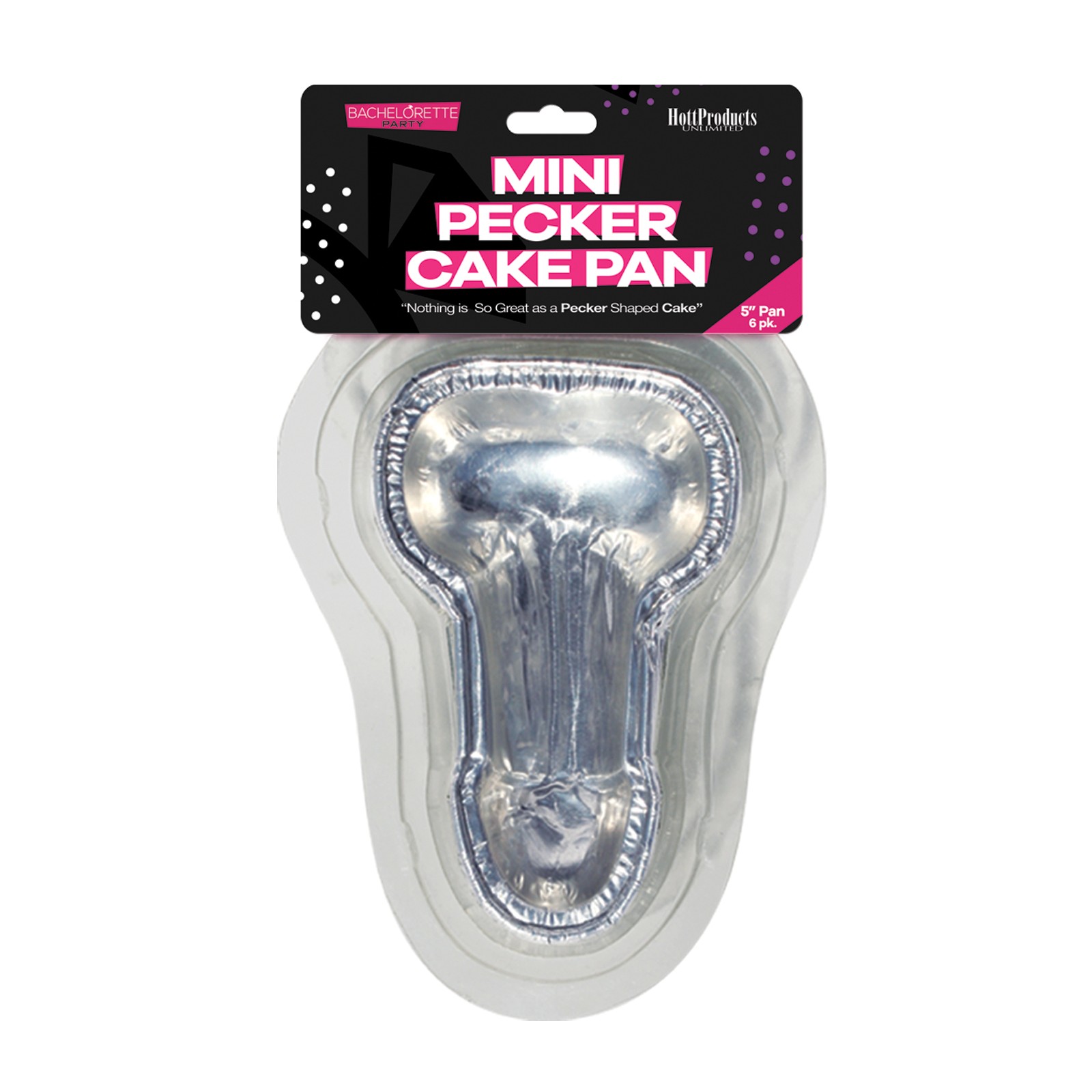 Molde Desechable de Pastel en Forma de Pene Pack de 6 Molde Desechable de Pastel en Forma de Pene Pack de 6