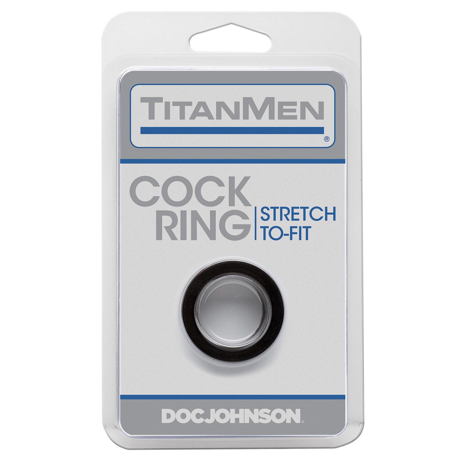Anillo para Pene Titanmen Stretch To Fit Negro Anillo para Pene Titanmen Stretch To Fit Negro