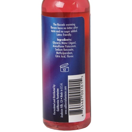 Razzels Warming Lubricant Sinful Strawberry Flavored