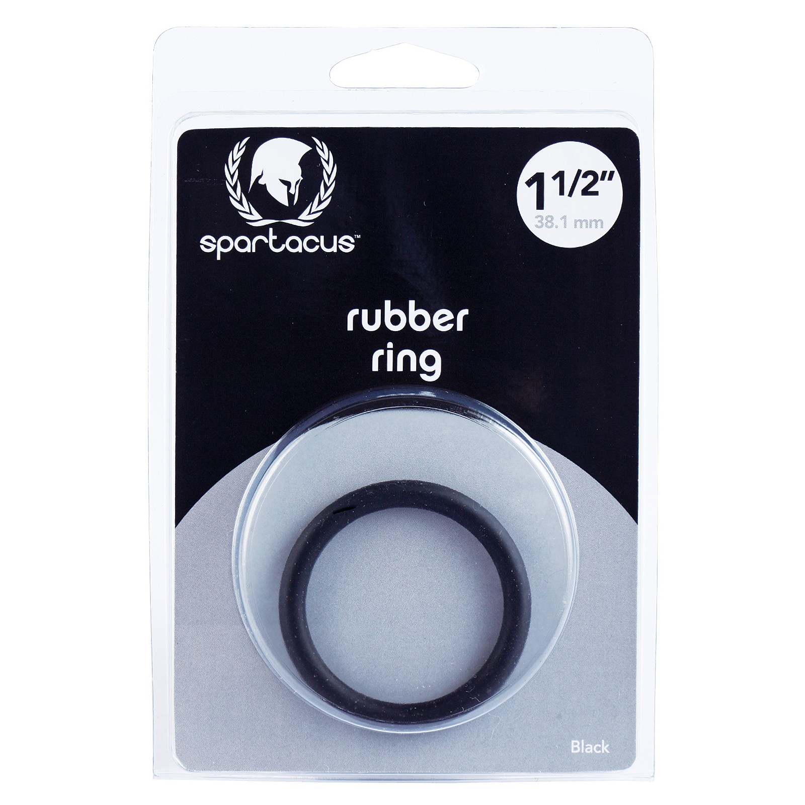 Spartacus Rubber Cock Ring Black Spartacus Rubber Cock Ring Black