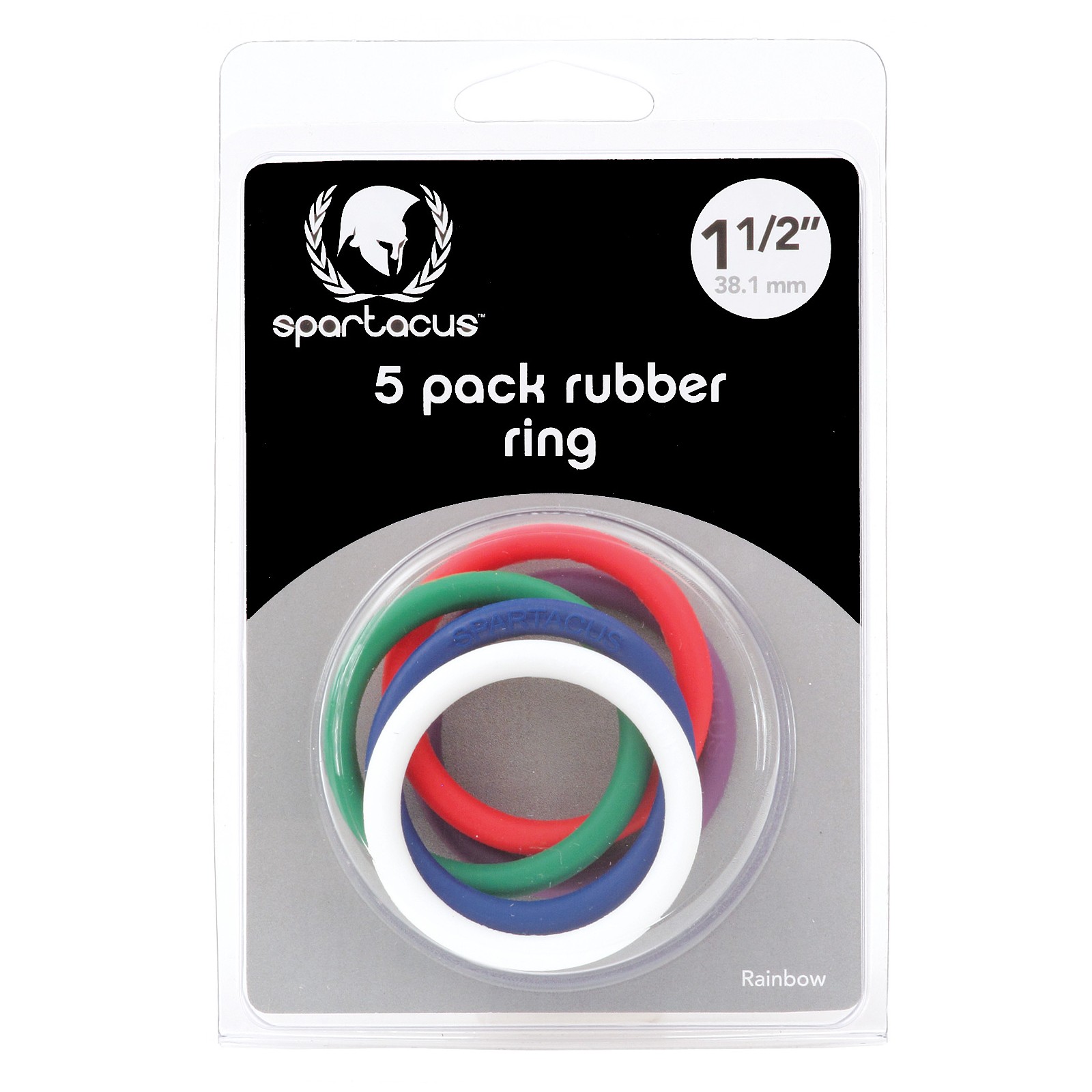 Spartacus 1.5 Rubber Cock Ring Set Rainbow | Pleasure Enhancer Spartacus 1.5 Rubber Cock Ring Set Rainbow | Pleasure Enhancer