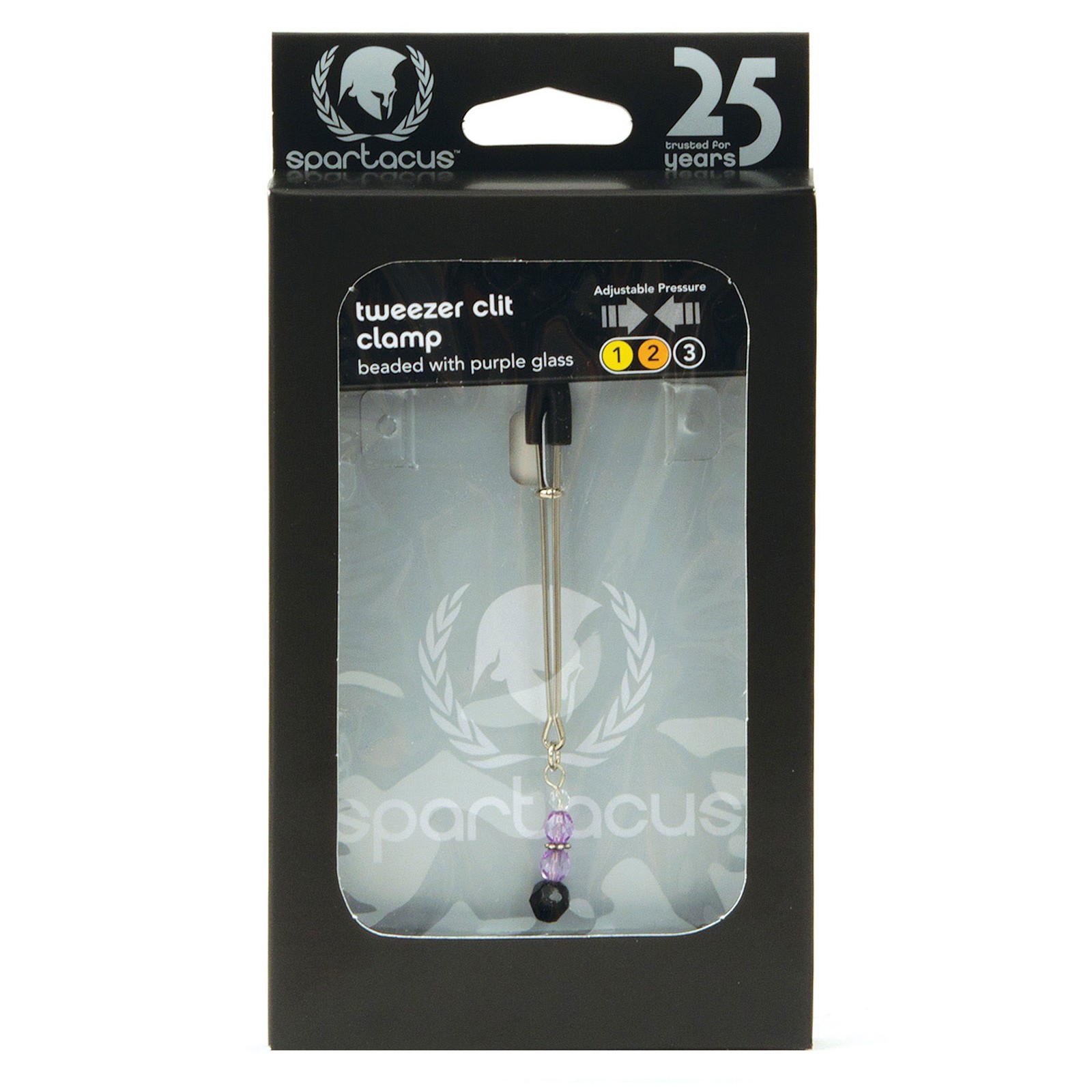 Spartacus Beaded Clit Clamp Purple Spartacus Beaded Clit Clamp Purple