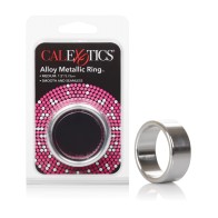 Medium Silver Alloy Metallic Ring for Enhanced Pleasure