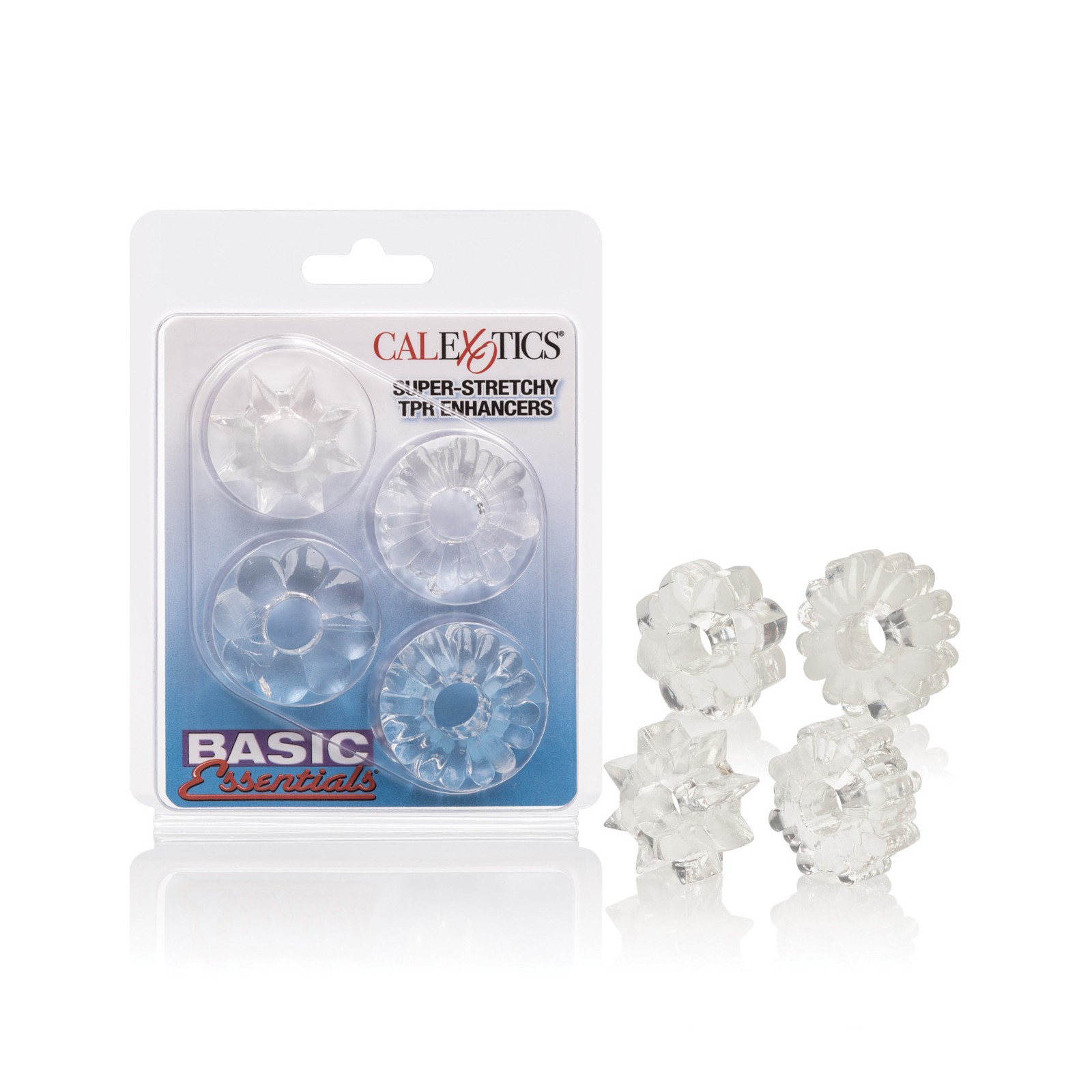 Basic Essentials Clear Rings Set of 4 for Enhanced Pleasure Basic Essentials Clear Rings Set of 4 for Enhanced Pleasure