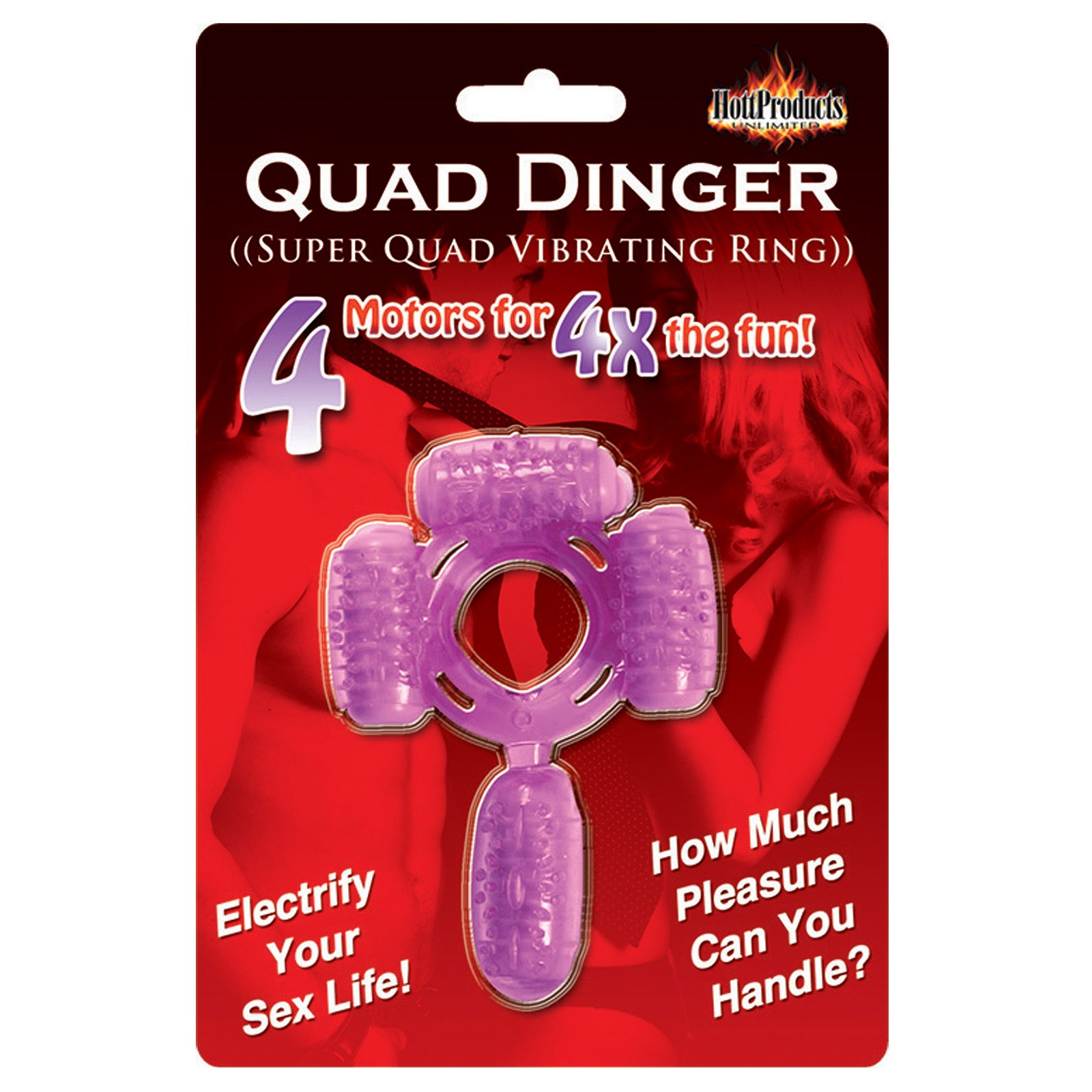 Humm Dinger Super Quad Vibrador Púrpura Humm Dinger Super Quad Vibrador Púrpura