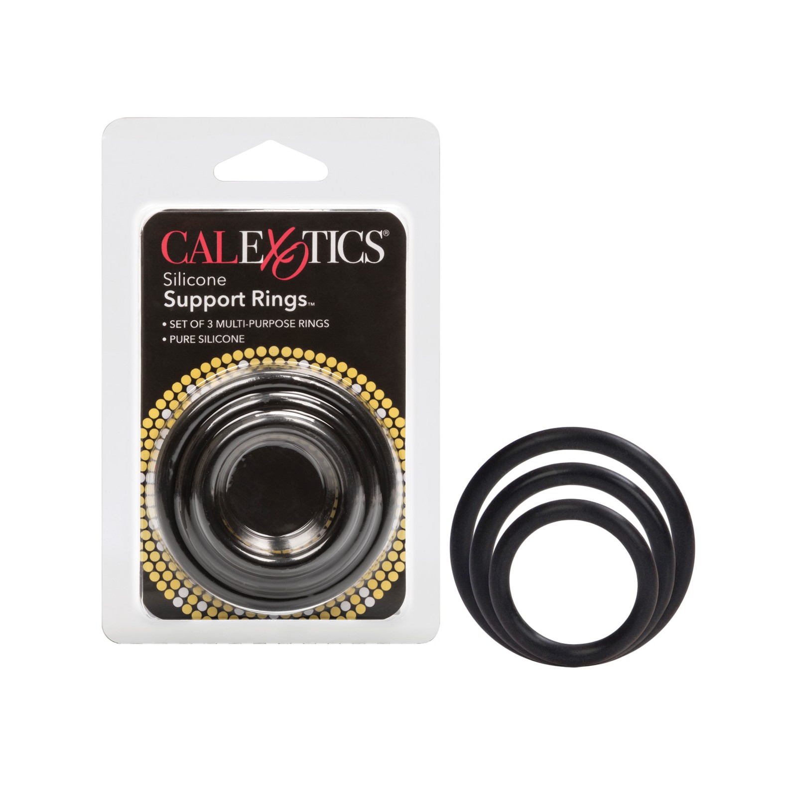 Silicone Support Rings Black Silicone Support Rings Black