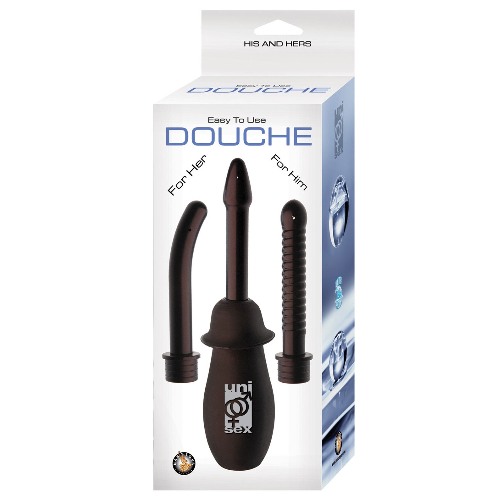 Douche Unisex Fácil de Usar Negro Douche Unisex Fácil de Usar Negro
