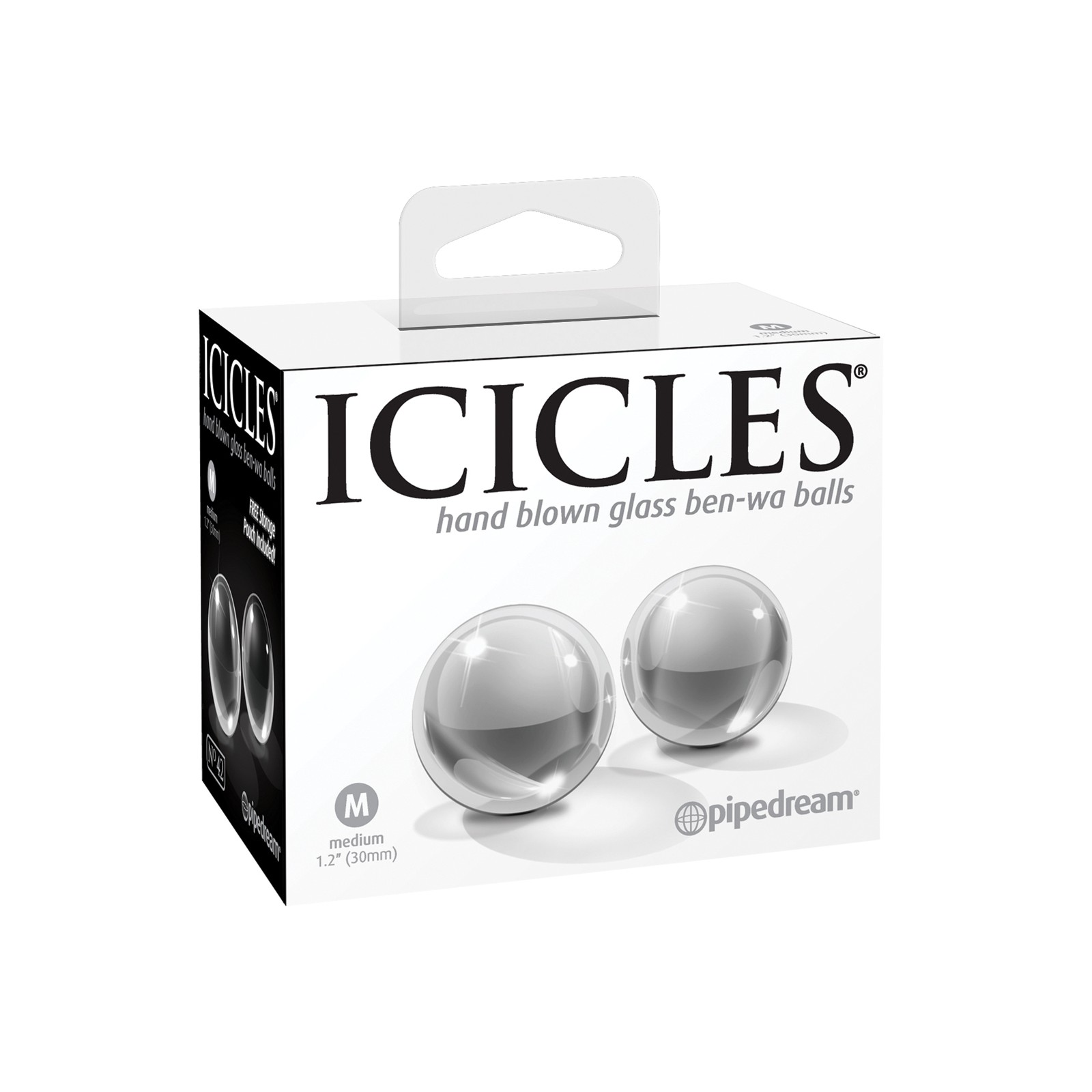 Pelotas Ben Wa de Vidrio Soplado a Mano Icicles No. 42 para Placer Pelotas Ben Wa de Vidrio Soplado a Mano Icicles No. 42 para Placer