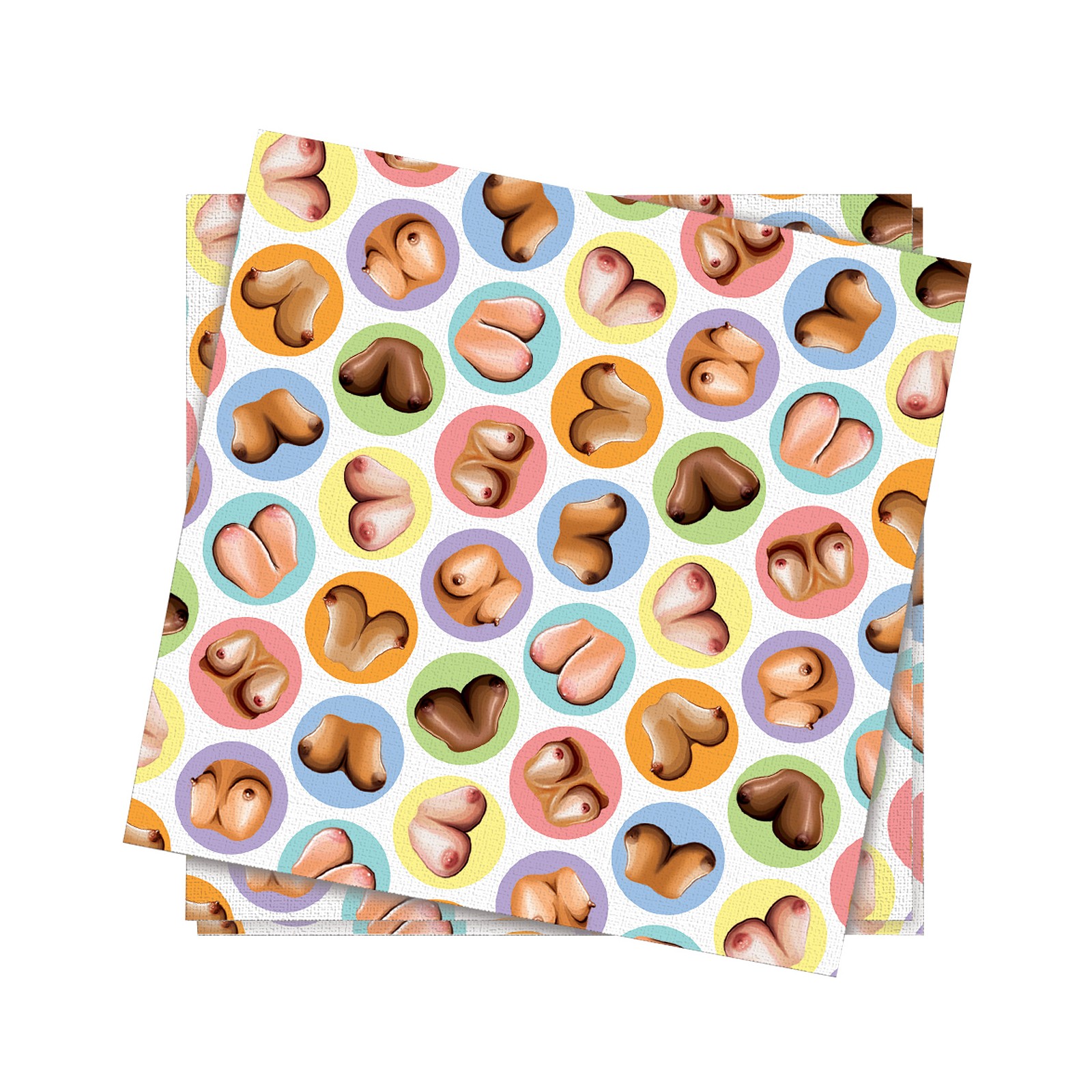 Mini-Boob Napkins Fun Party Pack of 8 Mini-Boob Napkins Fun Party Pack of 8
