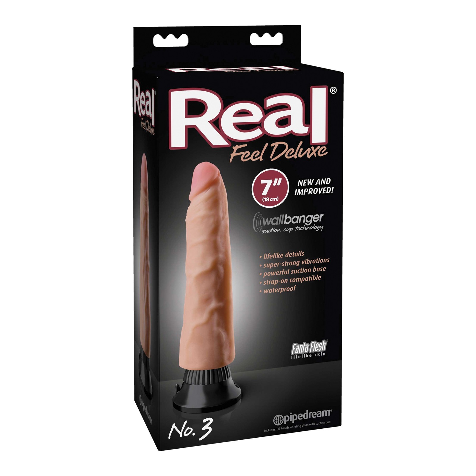 Vibrador Real Feel Deluxe de 7 Pulgadas Impermeable Flesh Vibrador Real Feel Deluxe de 7 Pulgadas Impermeable Flesh