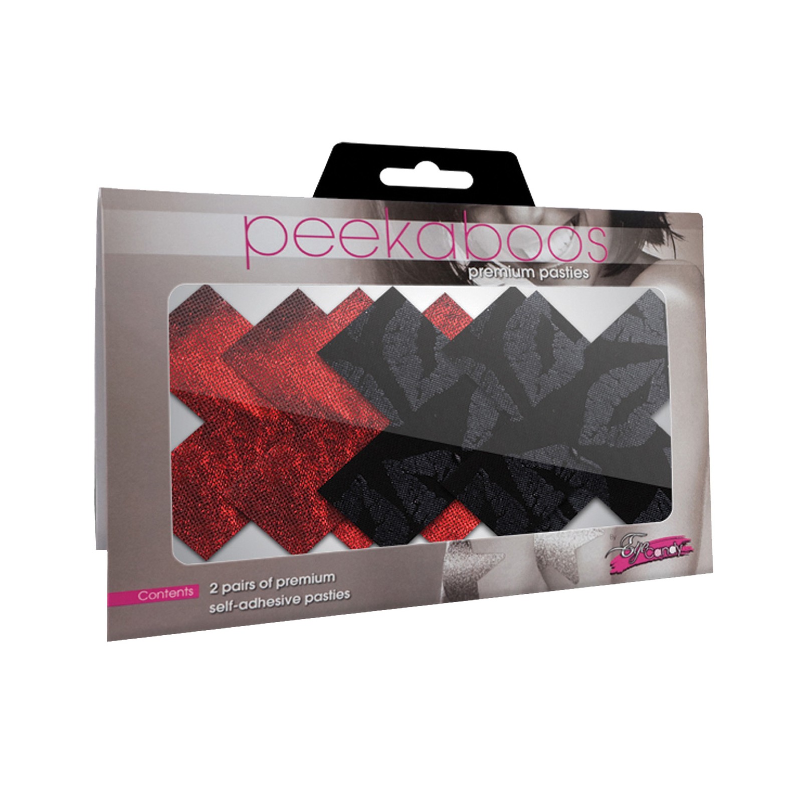 Pasties Premium Stolen Kisses - Rojo y Negro Pasties Premium Stolen Kisses - Rojo y Negro