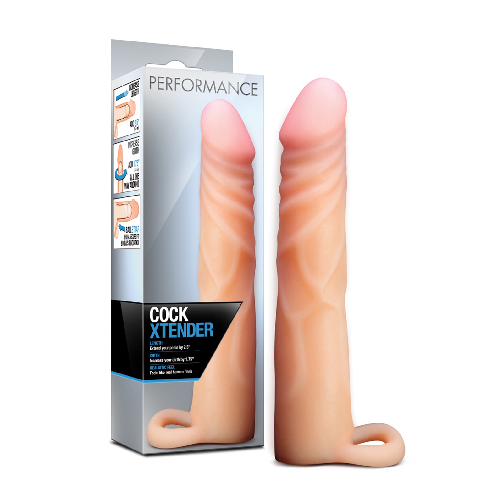 Blush Performance 2.5 Inch Cock Xtender Flesh Blush Performance 2.5 Inch Cock Xtender Flesh