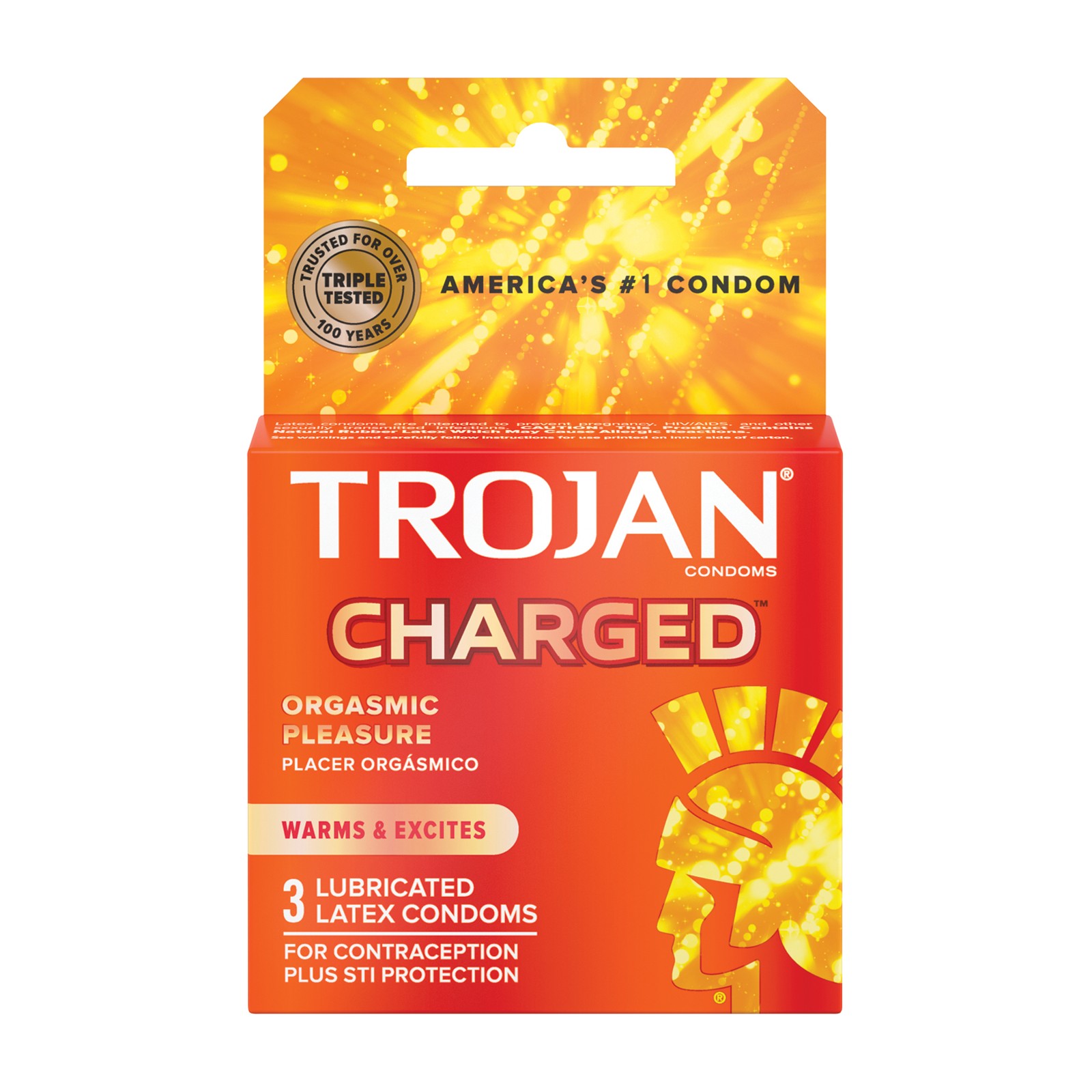 Condones Trojan Intensified Charged Condones Trojan Intensified Charged
