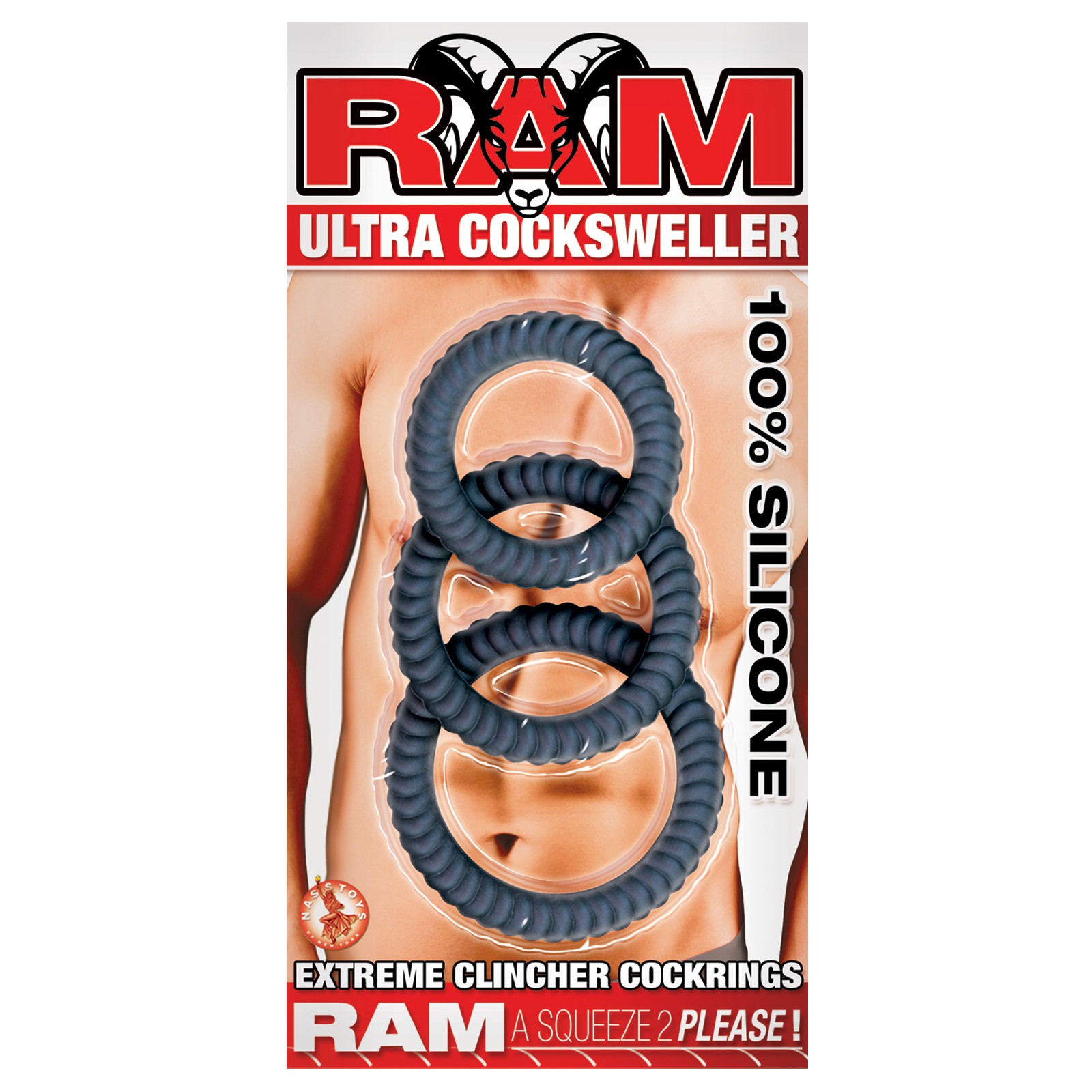 Set de Cockrings RAM Ultra Cocksweller Negro Set de Cockrings RAM Ultra Cocksweller Negro