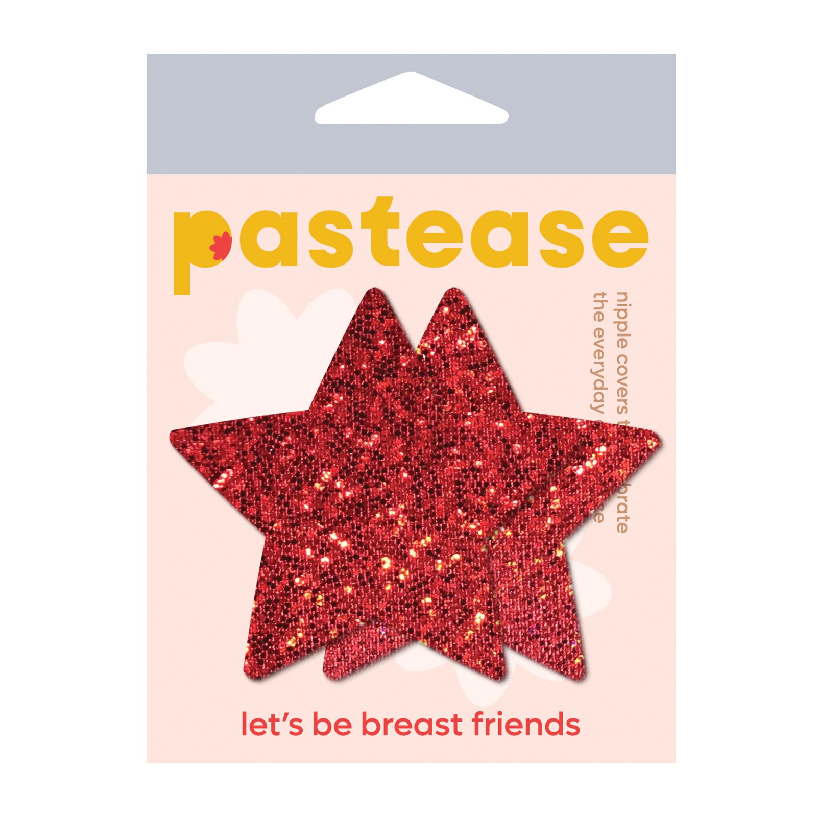 Pastease Premium Glitter Star - Red O/S Pastease Premium Glitter Star - Red O/S