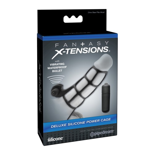 Fantasy X-tensions Deluxe Silicone Power Cage Negro